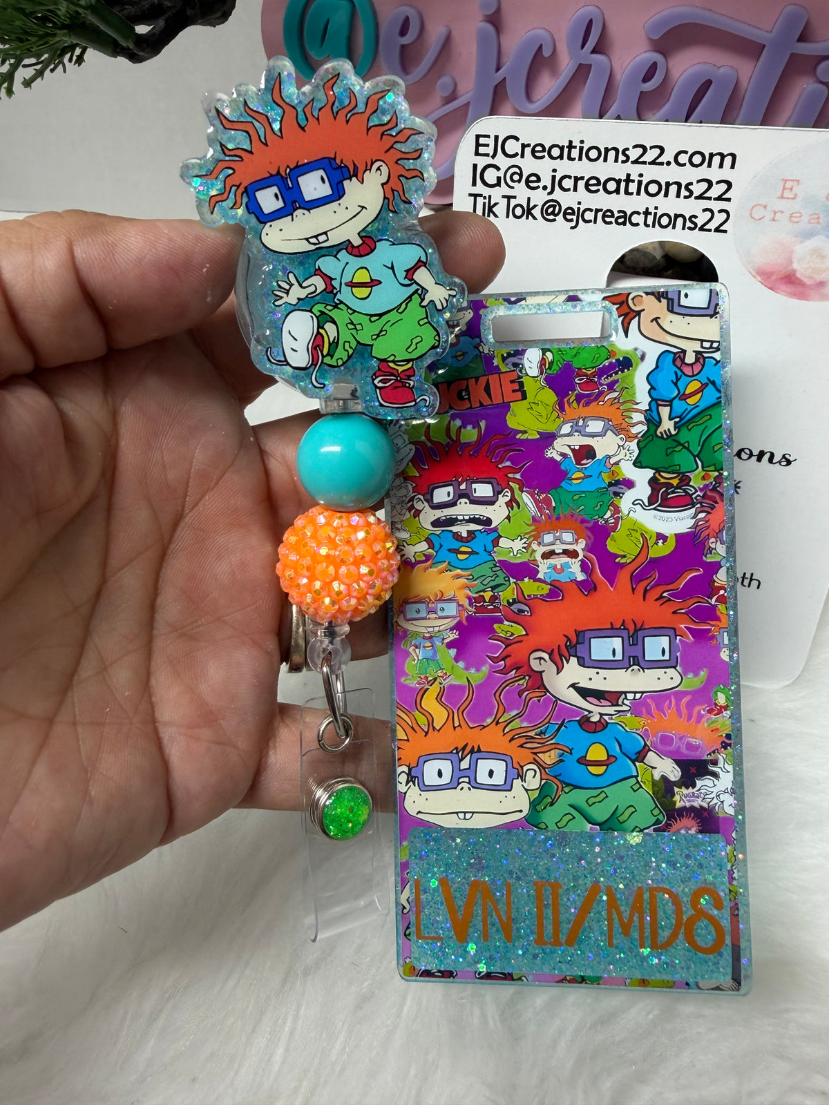 Chuckie Rugrats Badge Buddy Set