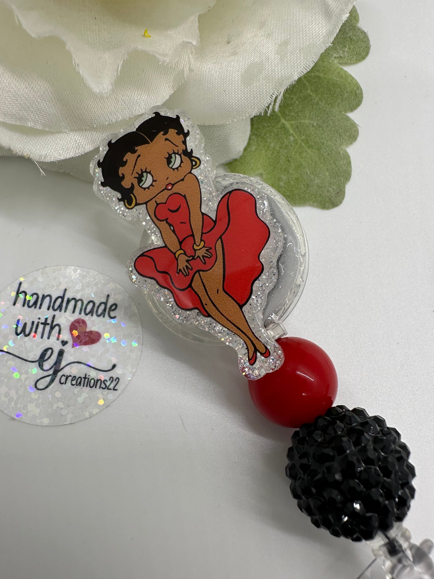 african american betty badge reel vintage characters badge reels