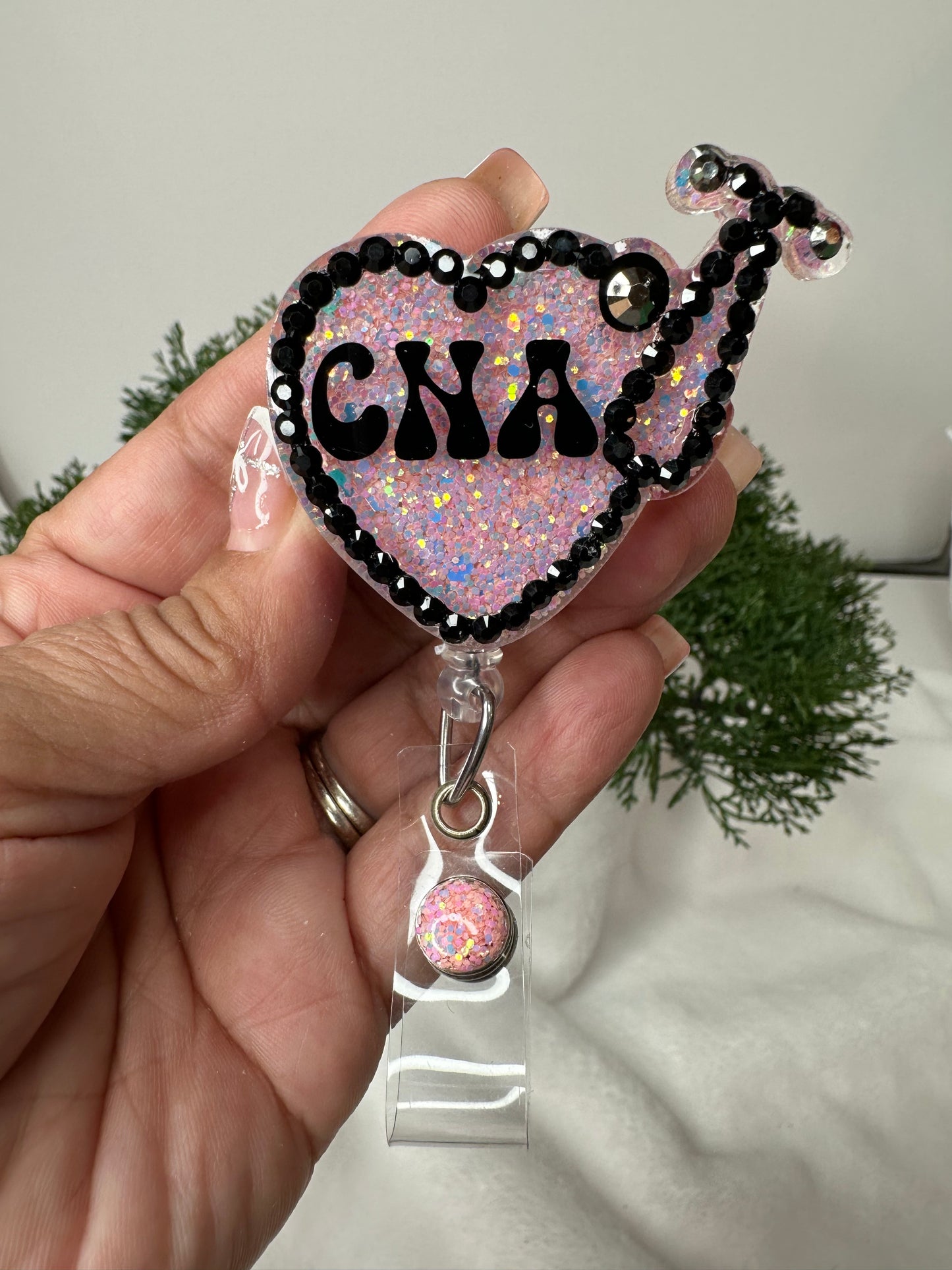 CNA Nurse Heart Badge Reel