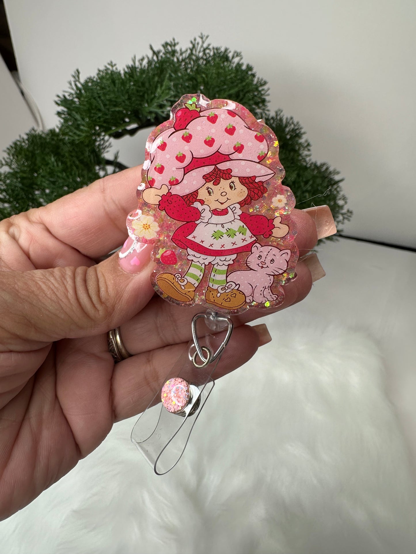 Strawberry Girl Badge Reel