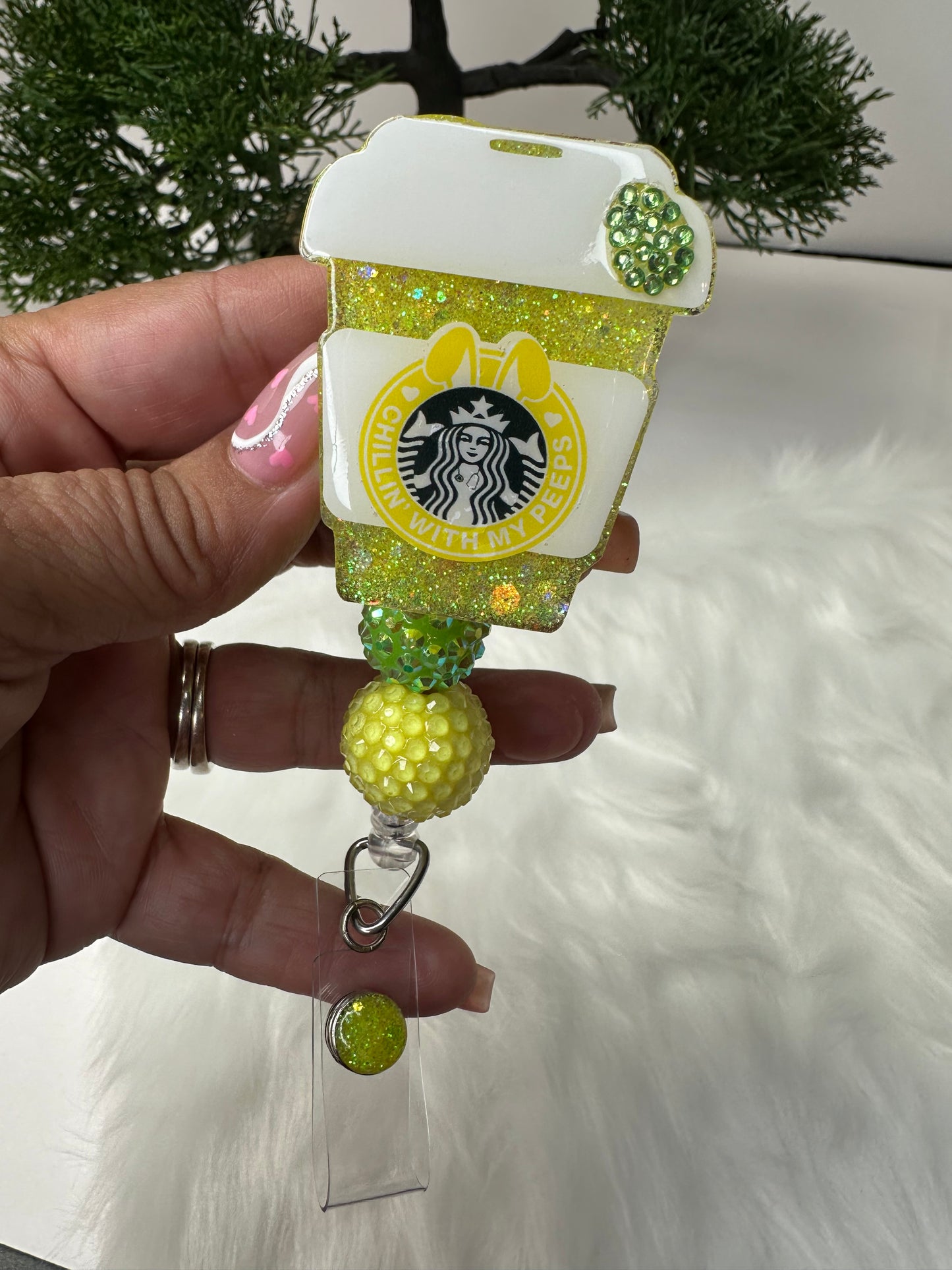 Chillin With My Peeps Badge Reel