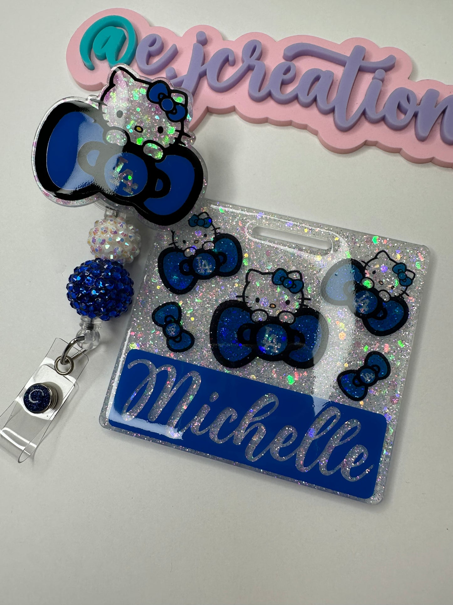 Kitty LA Blue Badge Buddy Set