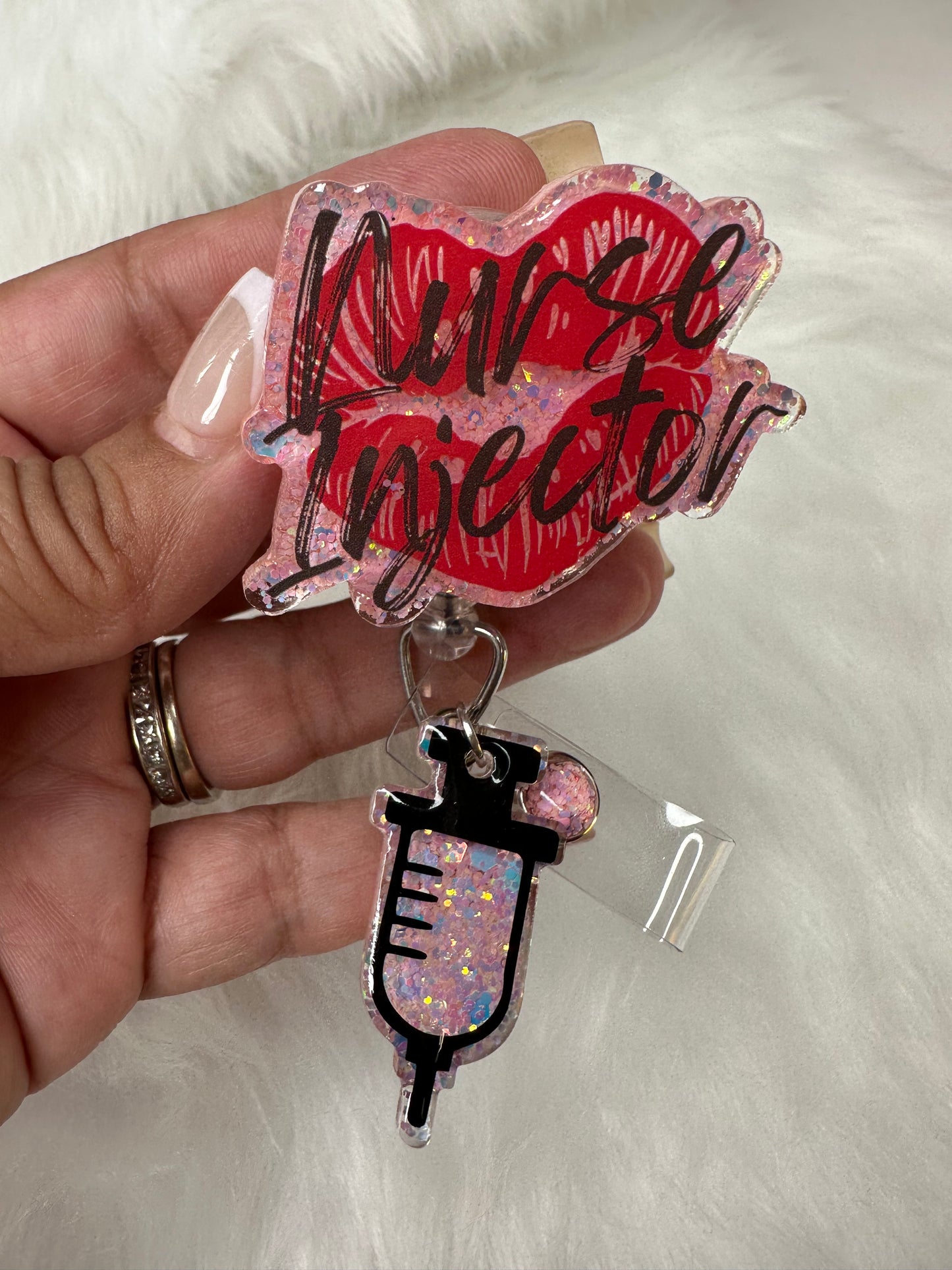 Nurse Injector Badge Reel