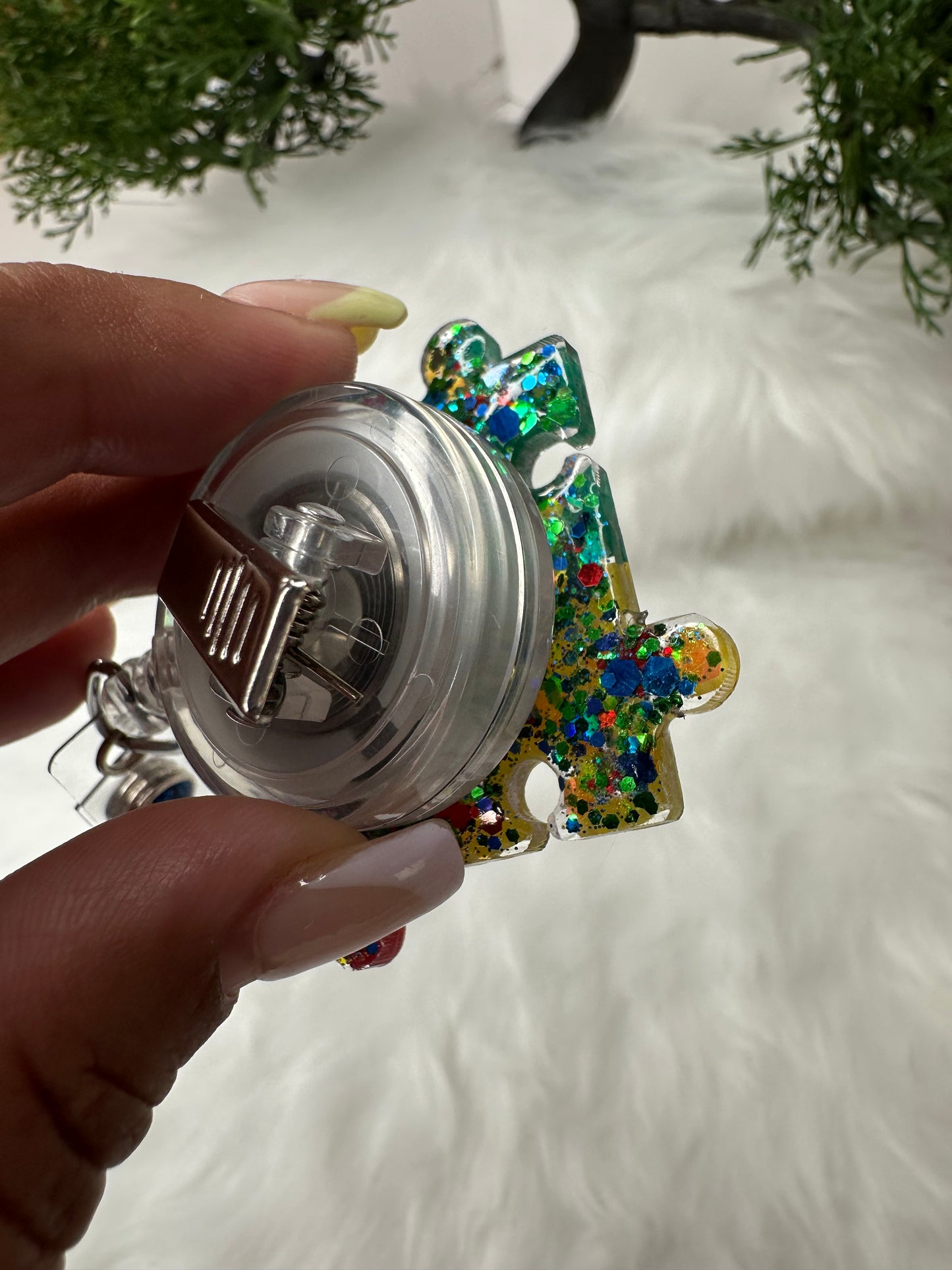 Autism Awareness Puzzle Badge Reel
