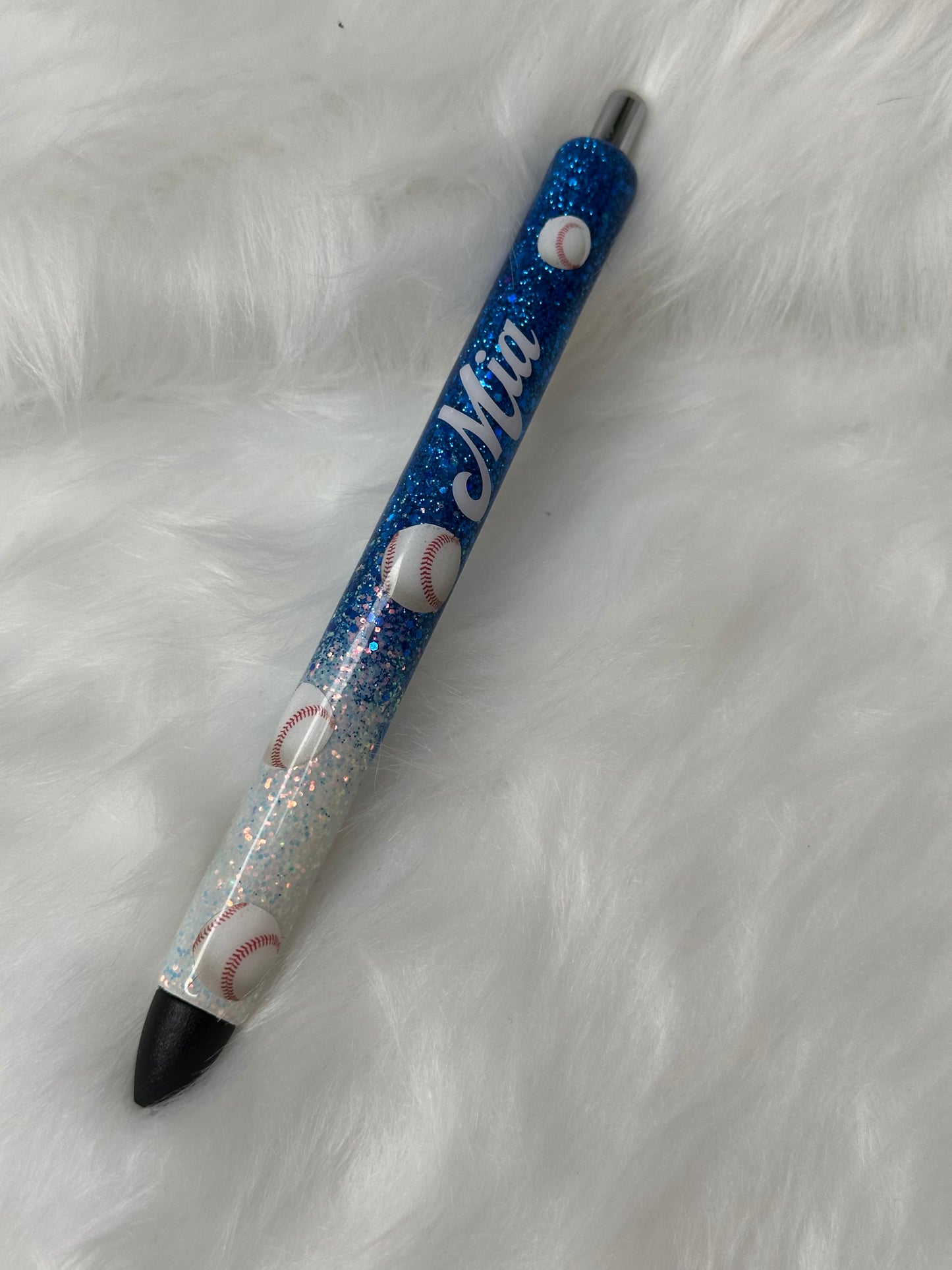 LA Blue Epoxy Glitter Pen