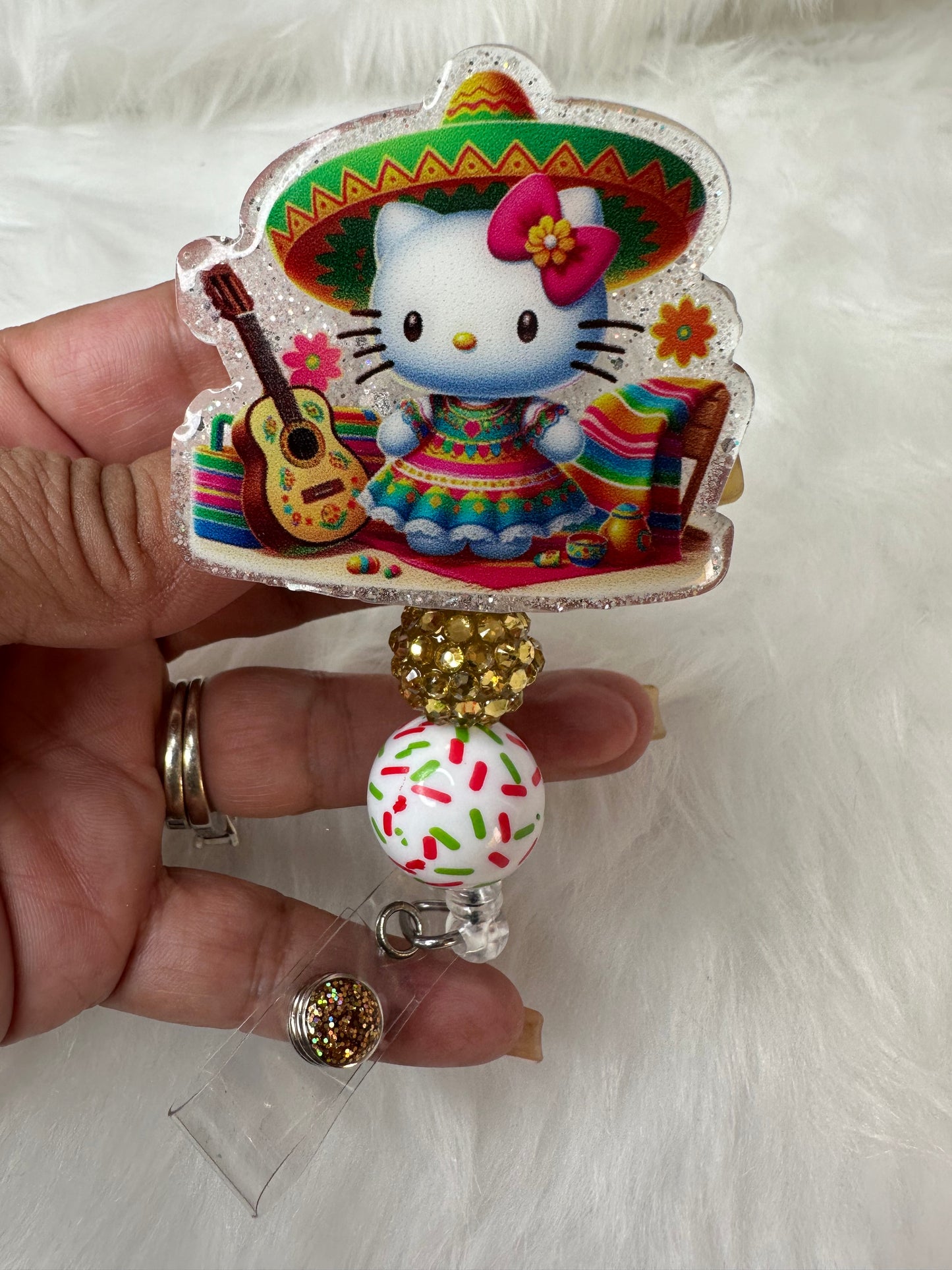Kitty Fiesta Cinco de Mayo Badge Reel