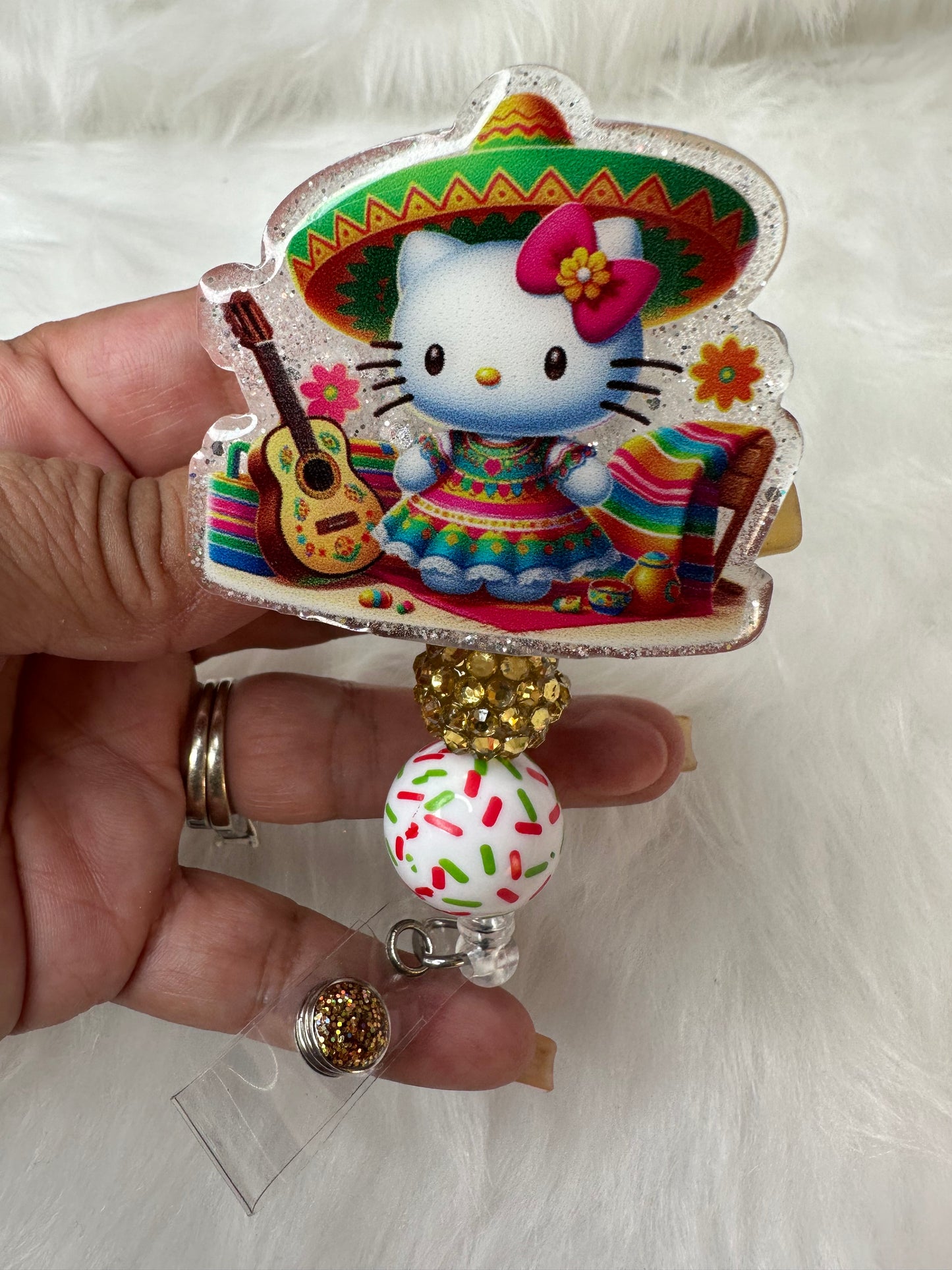 Kitty Fiesta Cinco de Mayo Badge Reel