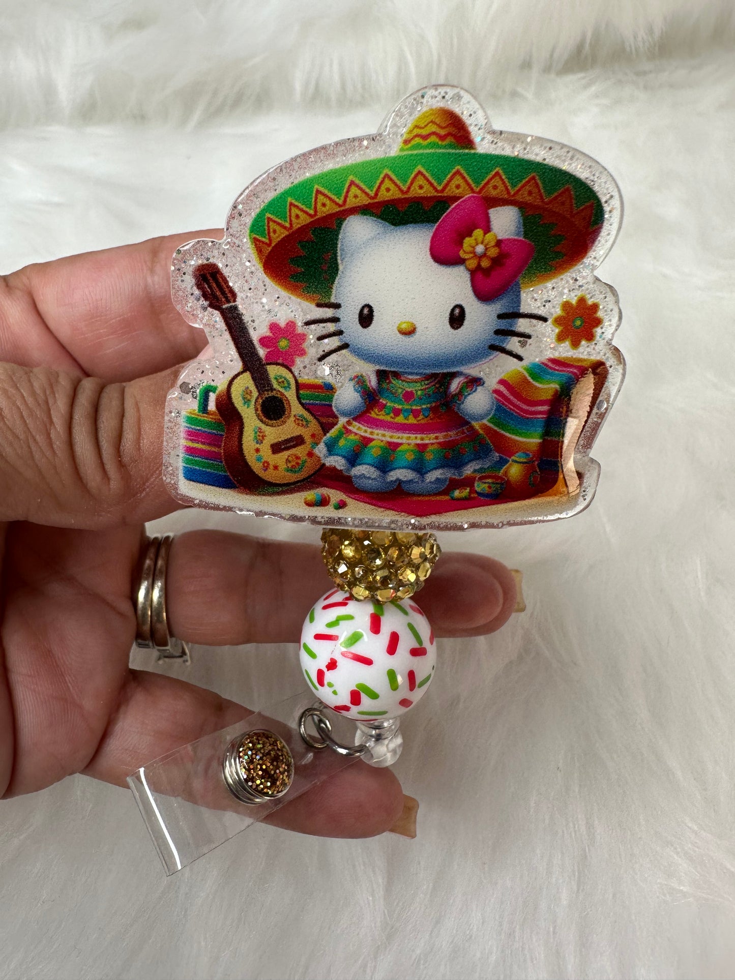 Kitty Fiesta Cinco de Mayo Badge Reel