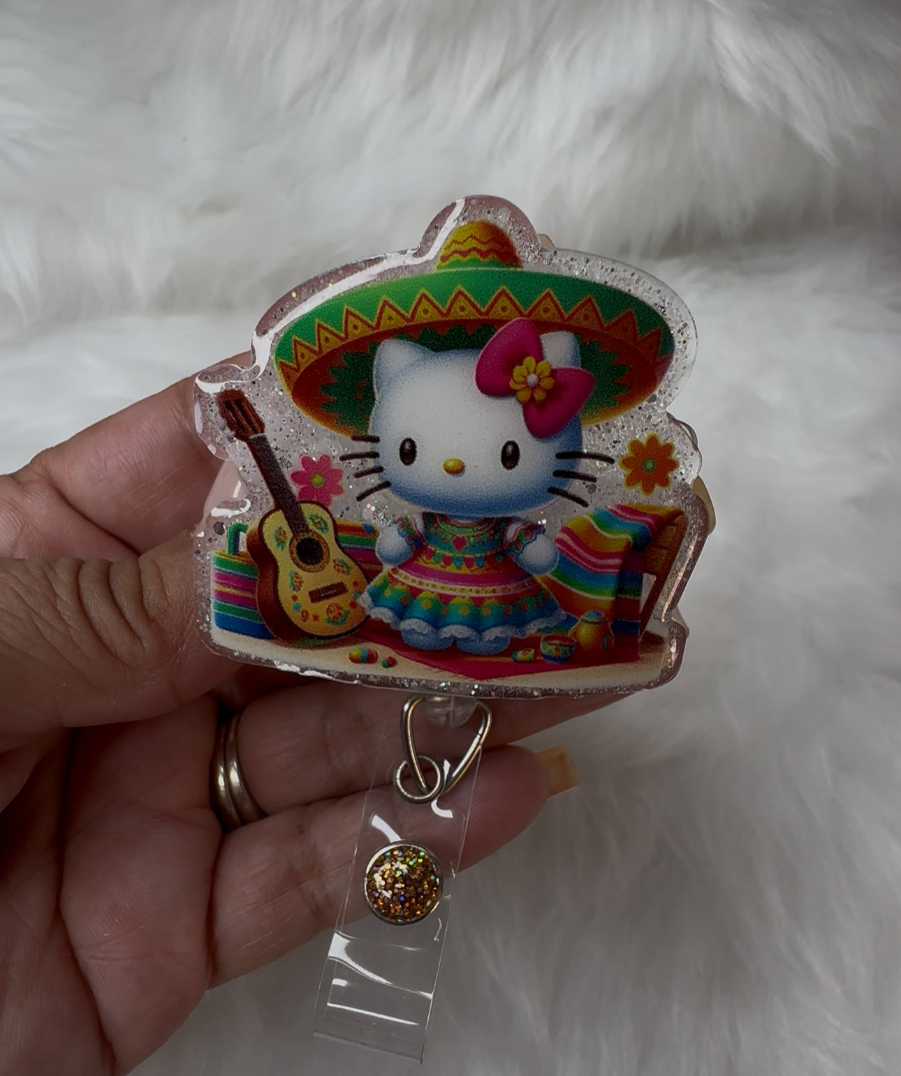 Kitty Fiesta Cinco de Mayo Badge Reel