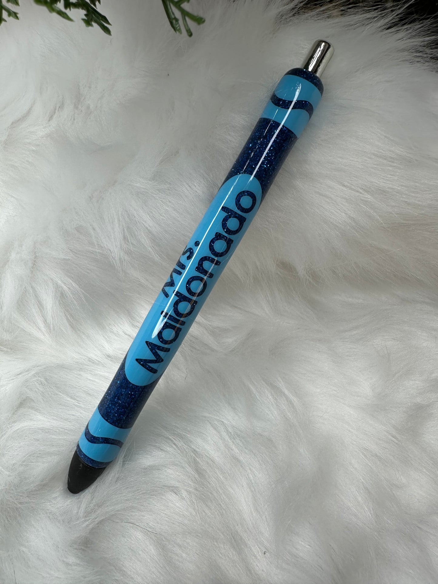 Crayon Epoxy Glitter Pen