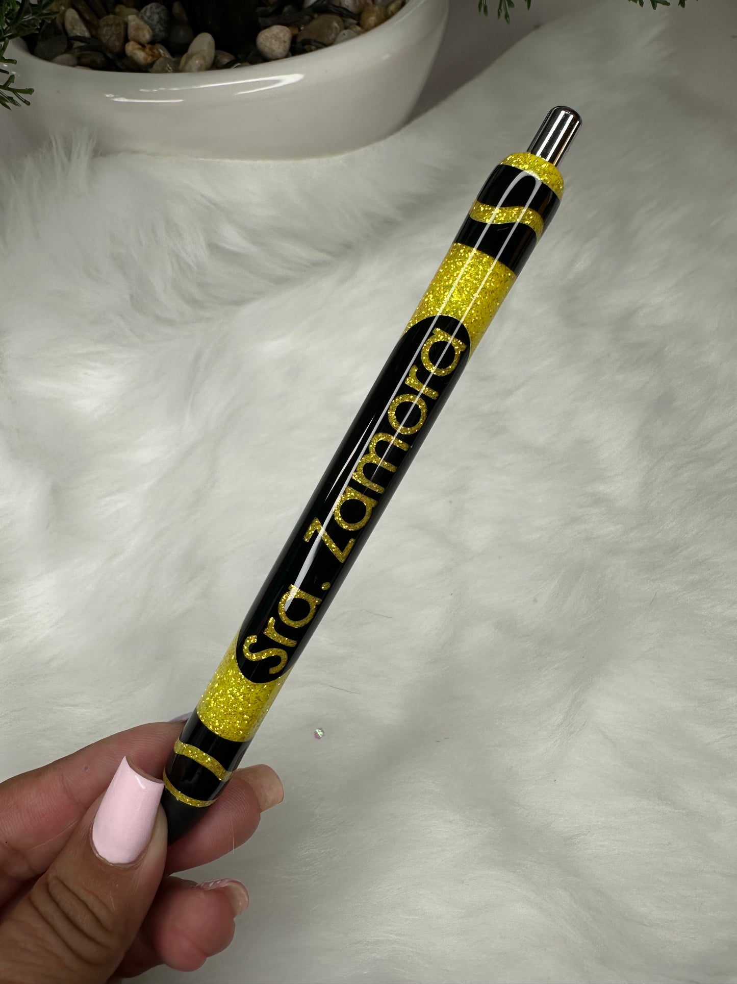 Crayon Epoxy Glitter Pen