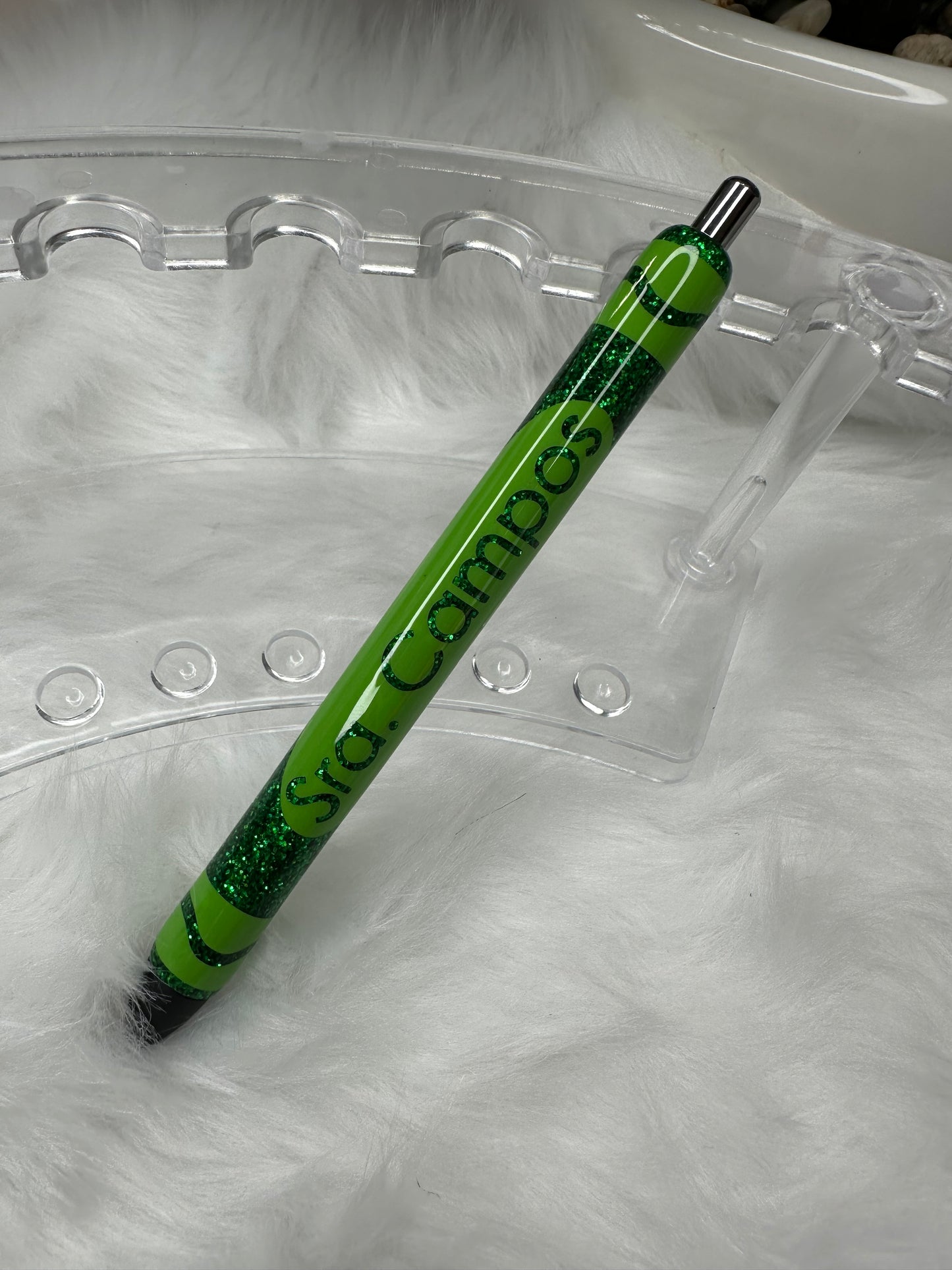 Crayon Epoxy Glitter Pen