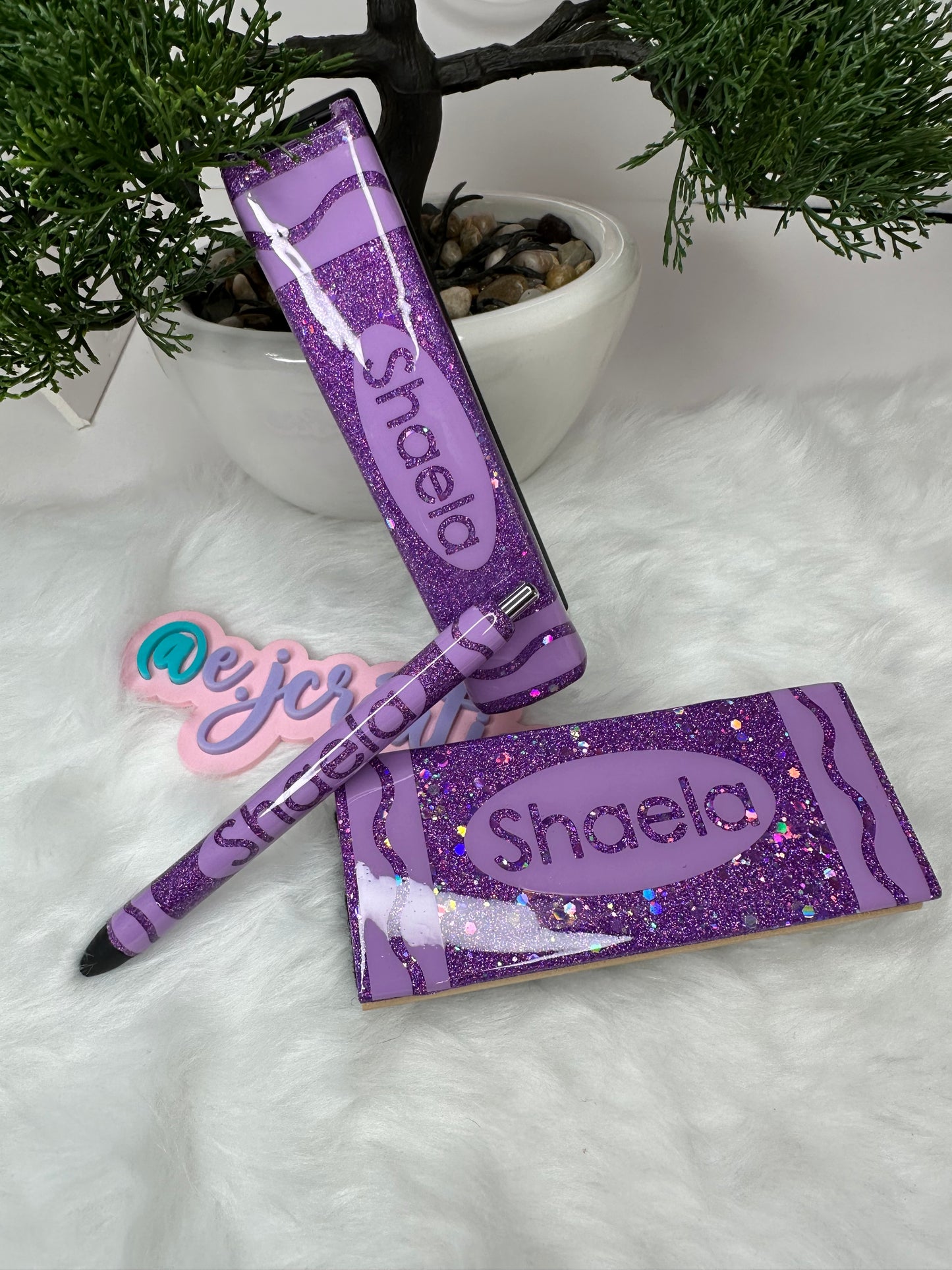 Personalize Epoxy Glitter Stapler
