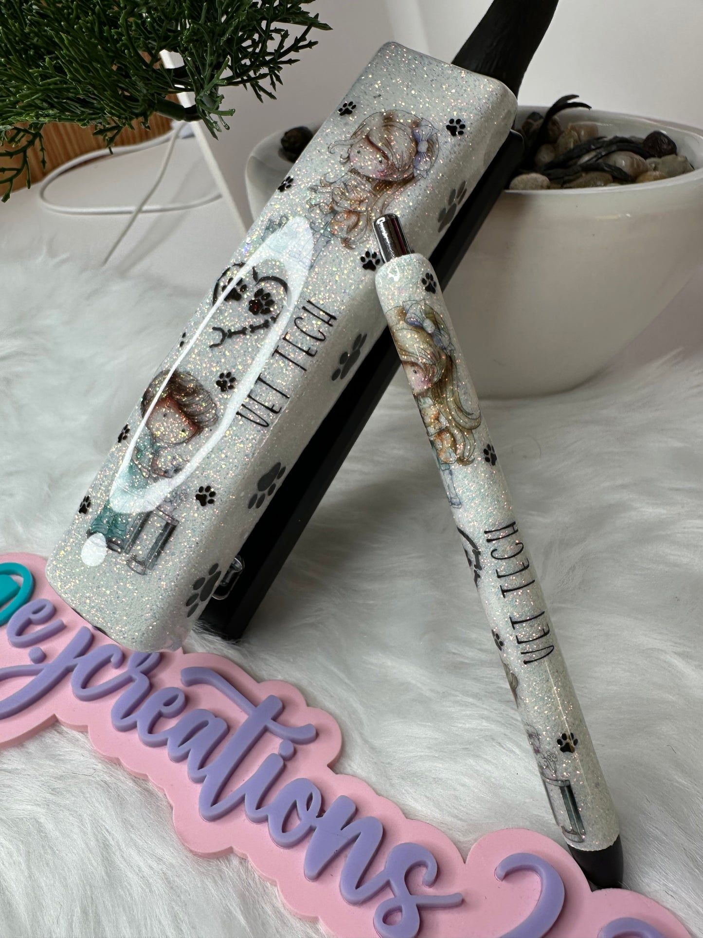 Vet Tech Epoxy Glitter Stapler