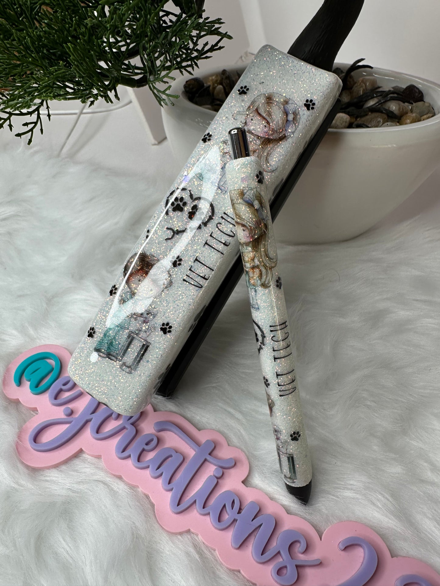 Vet Tech Epoxy Glitter Stapler