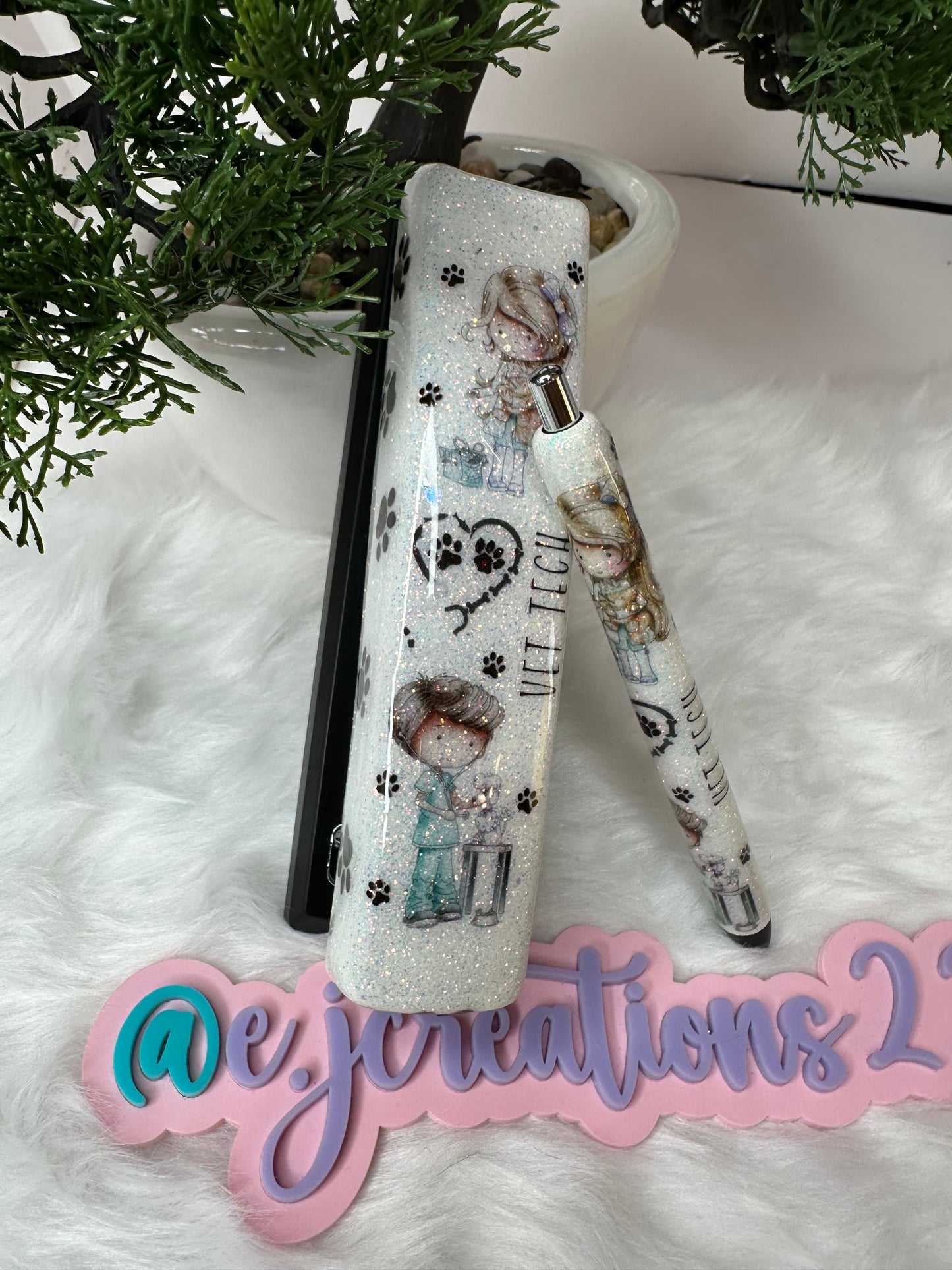 Vet Tech Epoxy Glitter Stapler