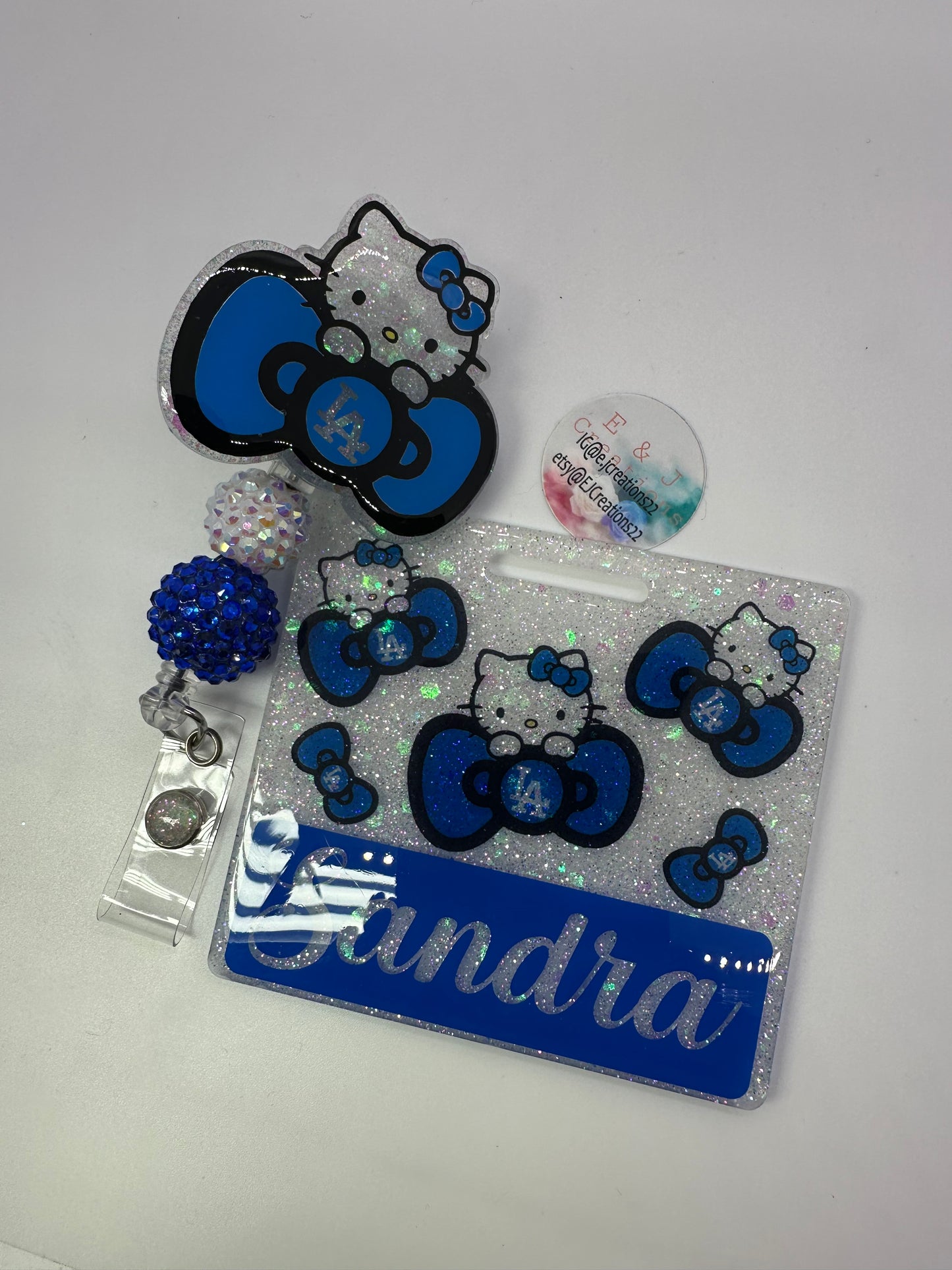 Kitty LA Blue Badge Buddy Set