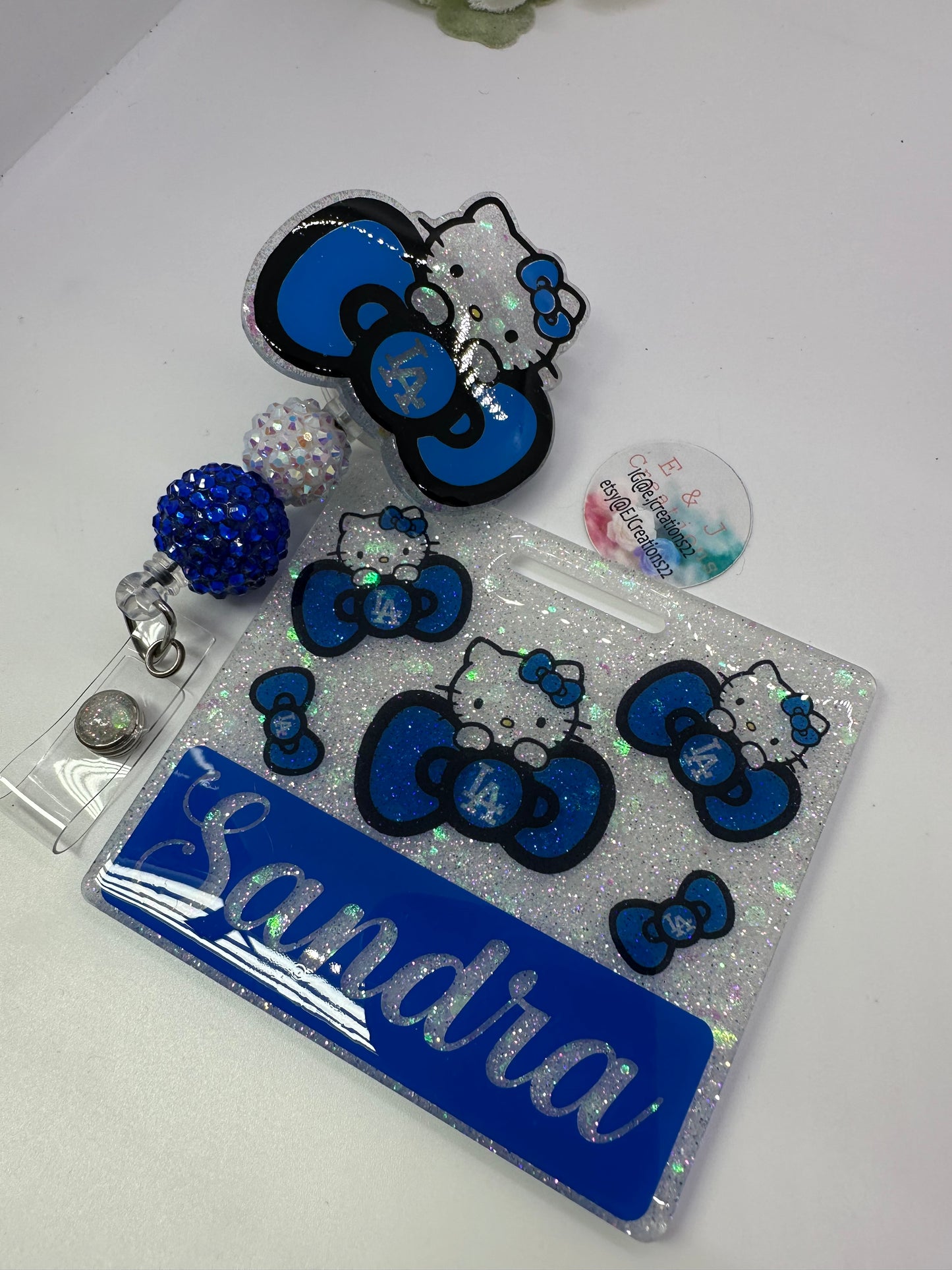 Kitty LA Blue Badge Buddy Set