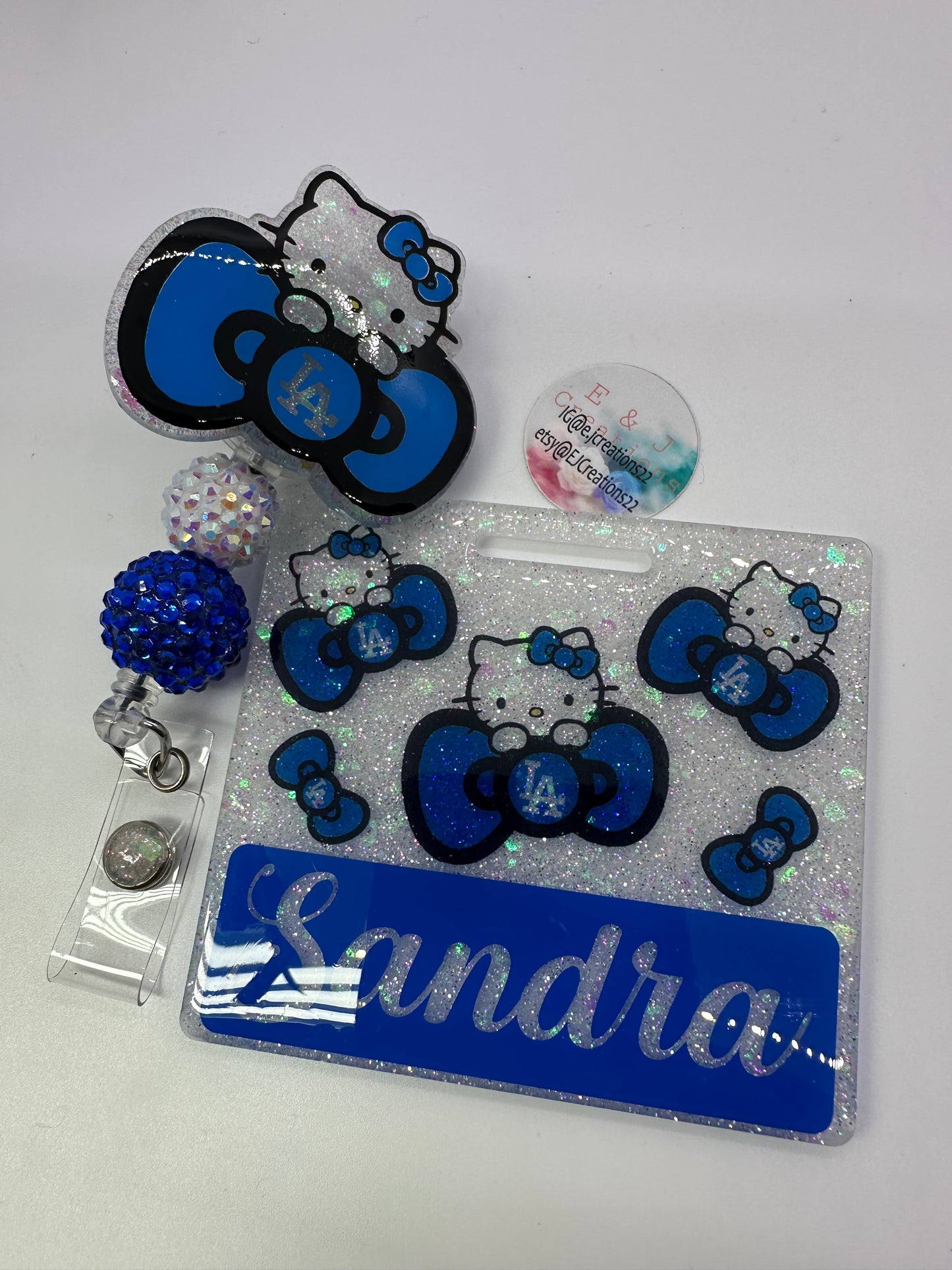 Kitty LA Blue Badge Buddy Set