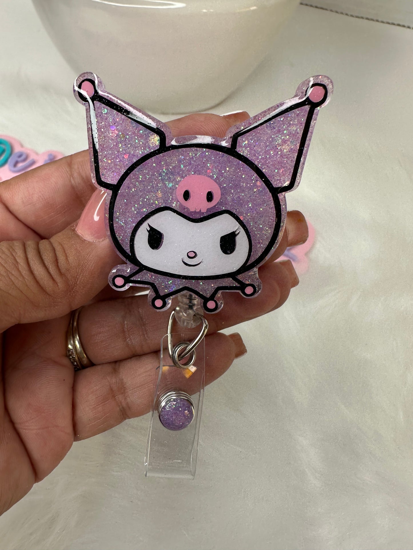 Kuromi Badge Reel