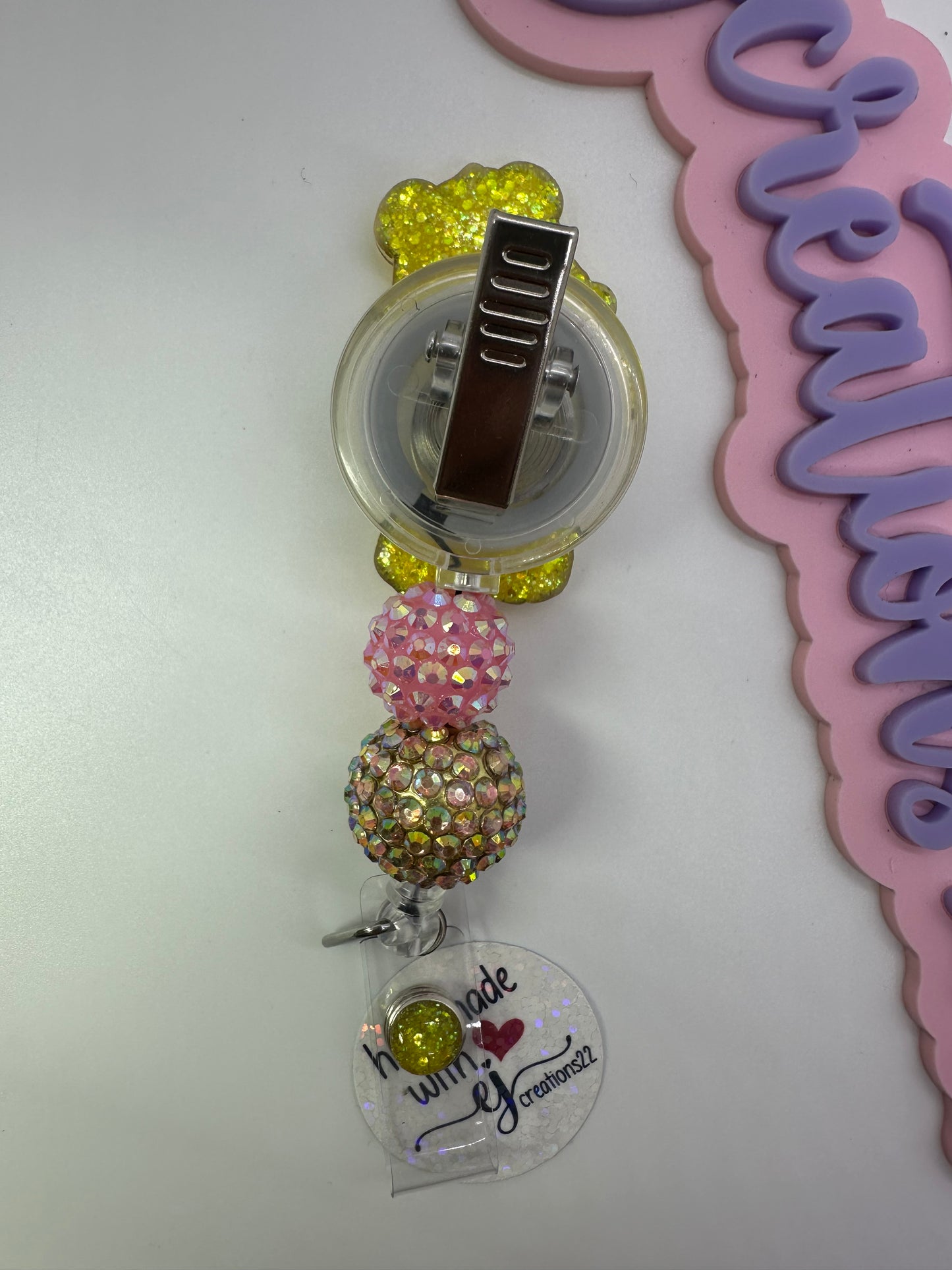 Birthday Bear Badge Reel