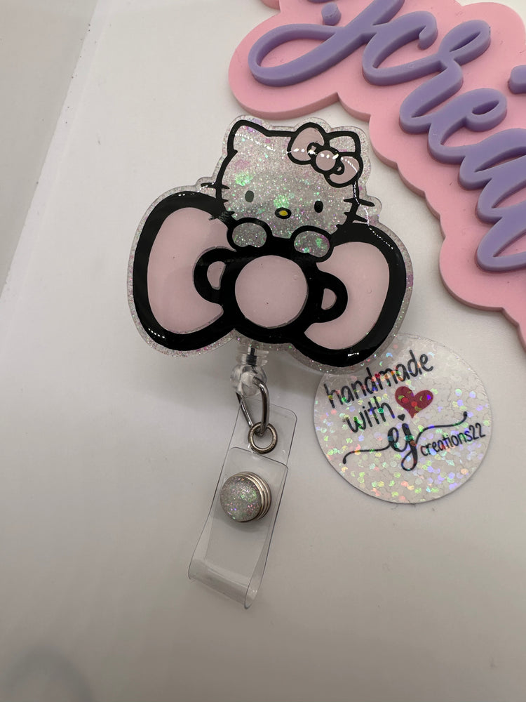 Light Pink Kitty Badge Reels