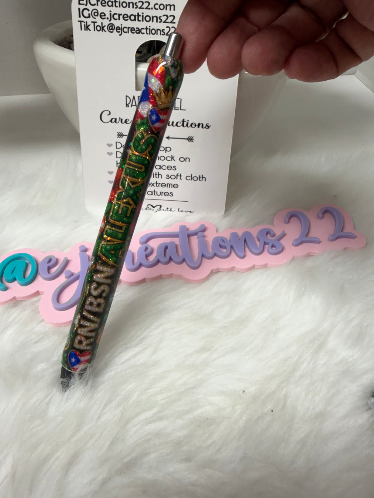 PR Bedazzled Name Badge