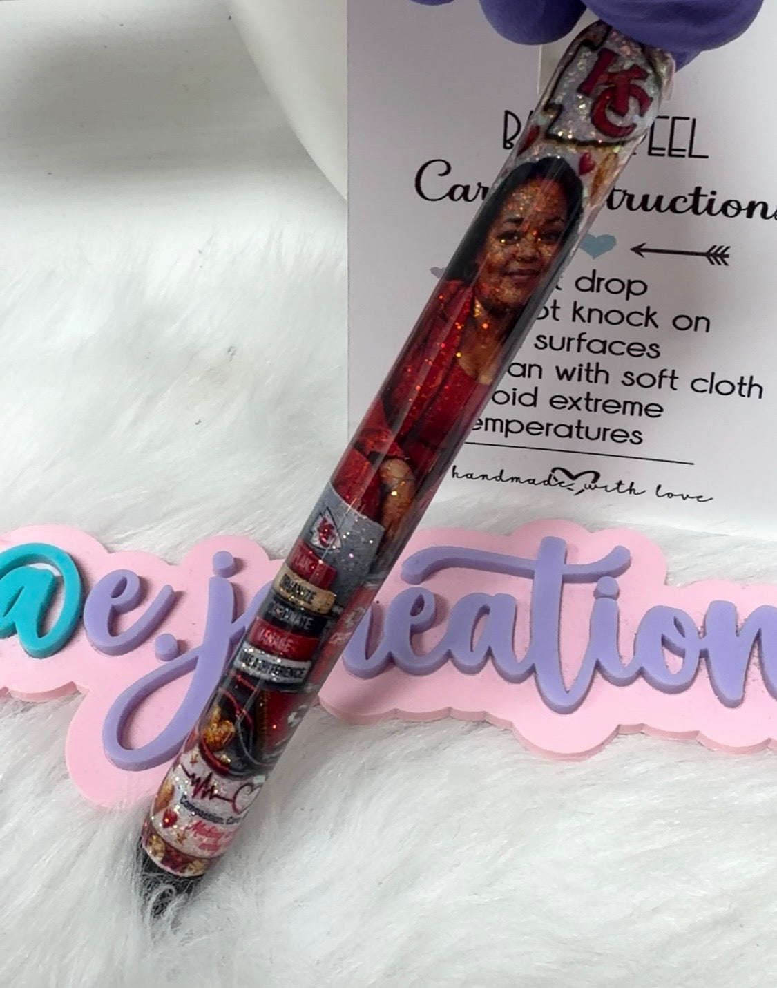 KC Bedazzled Badge Buddy Set