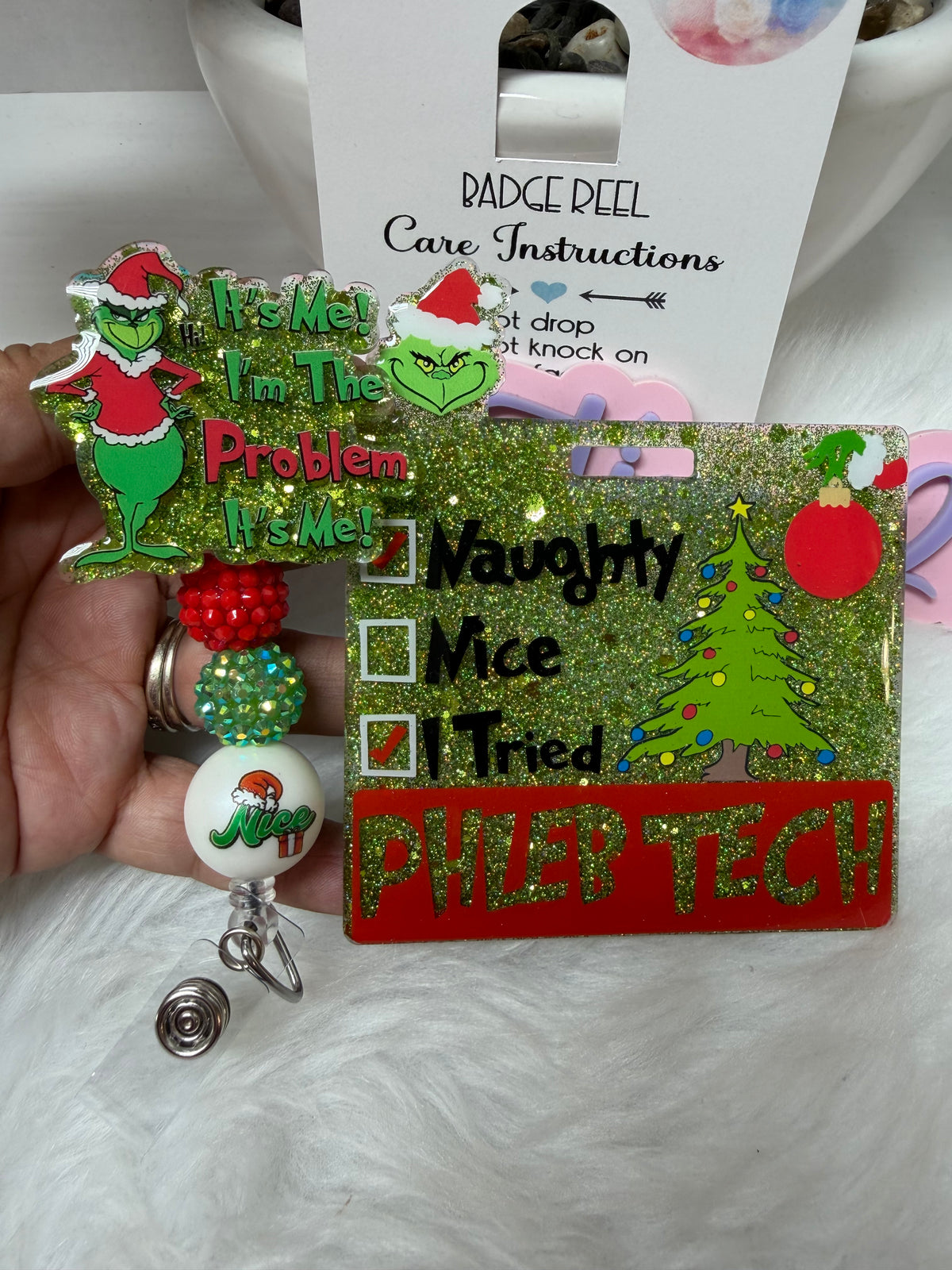 NEW Grinchmas Badge  Buddy Set