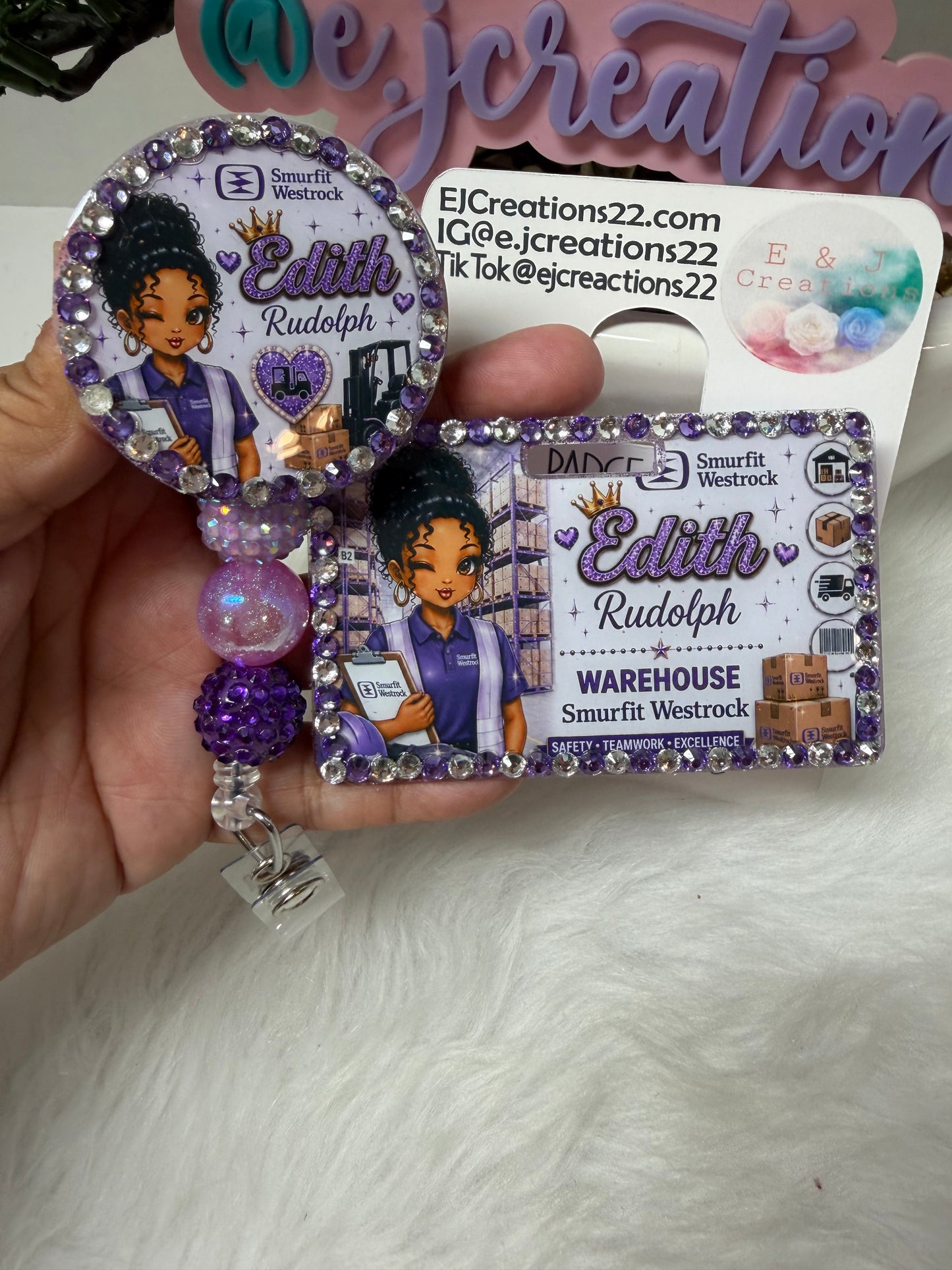 Bedazzled Warehouse ID Badge SET