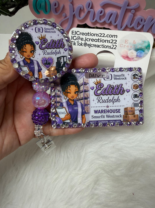 Bedazzled Warehouse ID Badge SET
