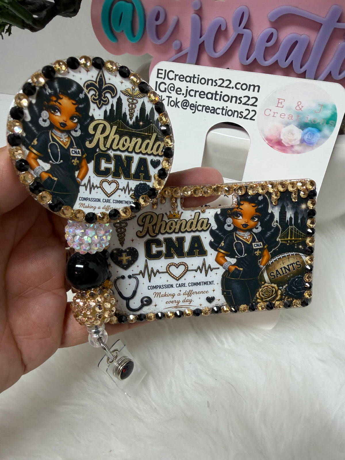 SAINT Bedazzle ID BADGE SET