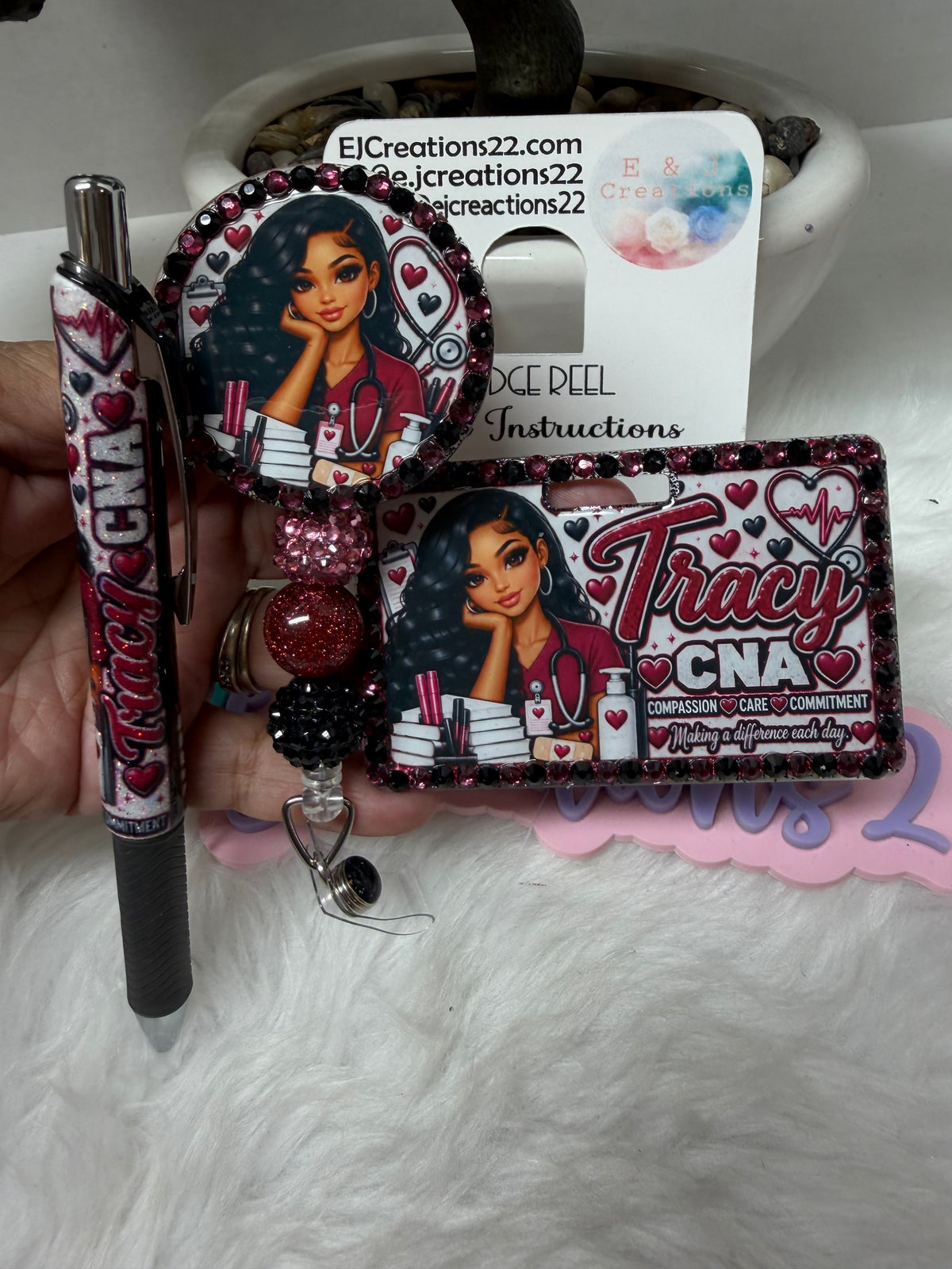 Bedazzled Name Badge