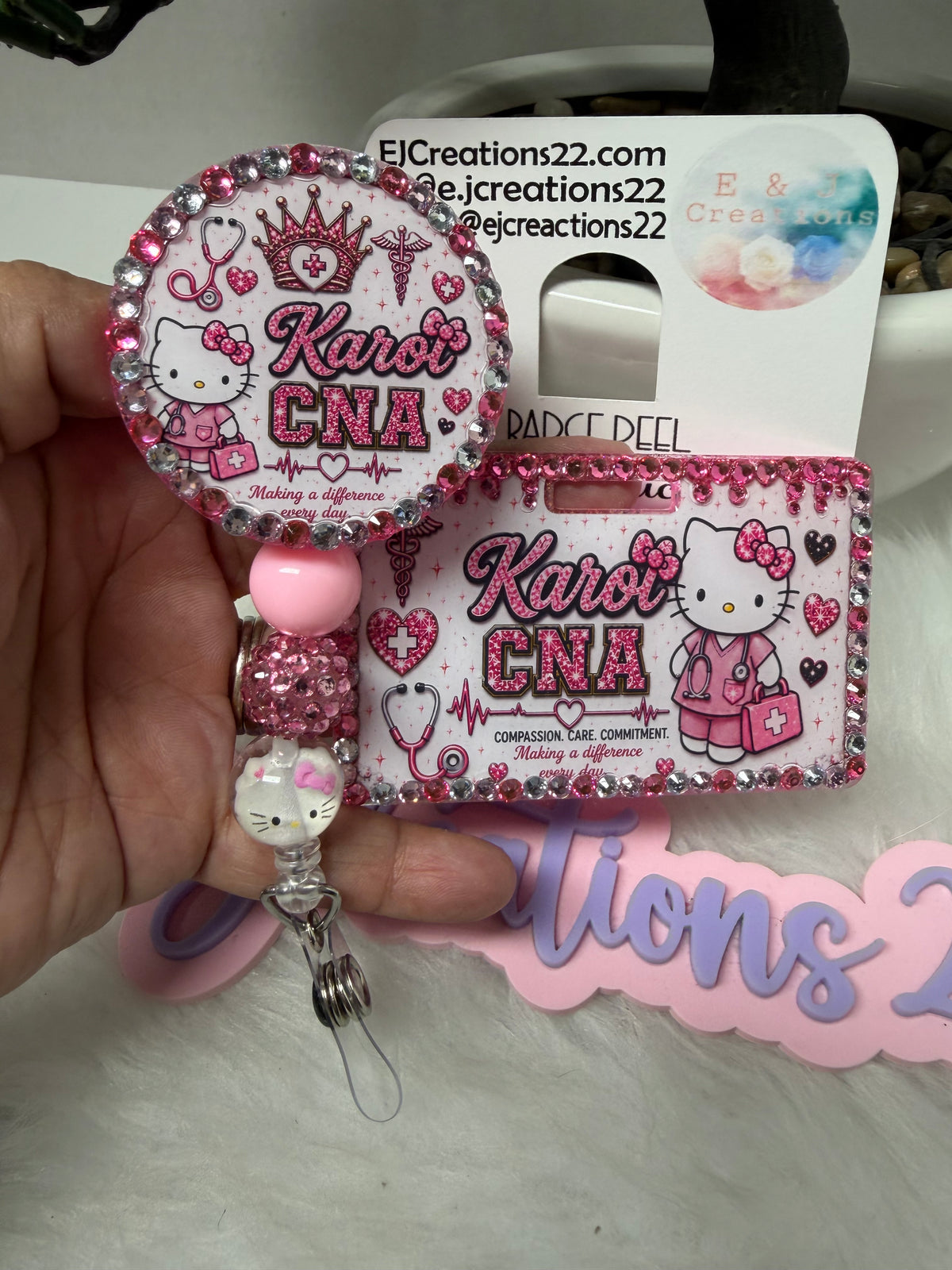 Bedazzled HK Name Badge Set