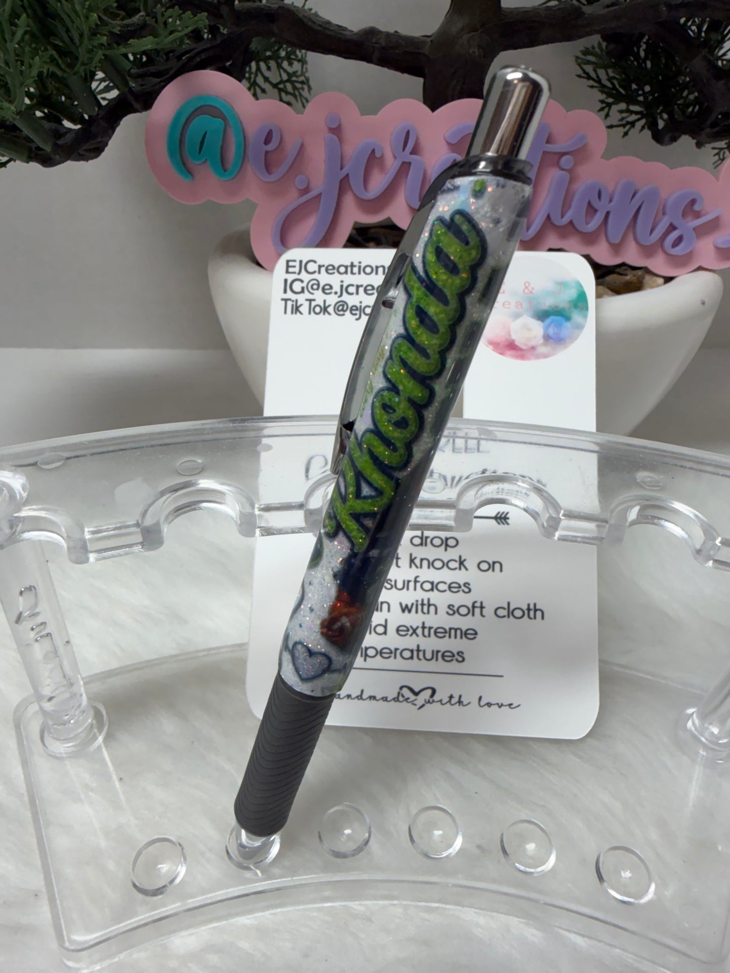 Bedazzled Seahawk ID Badge Set