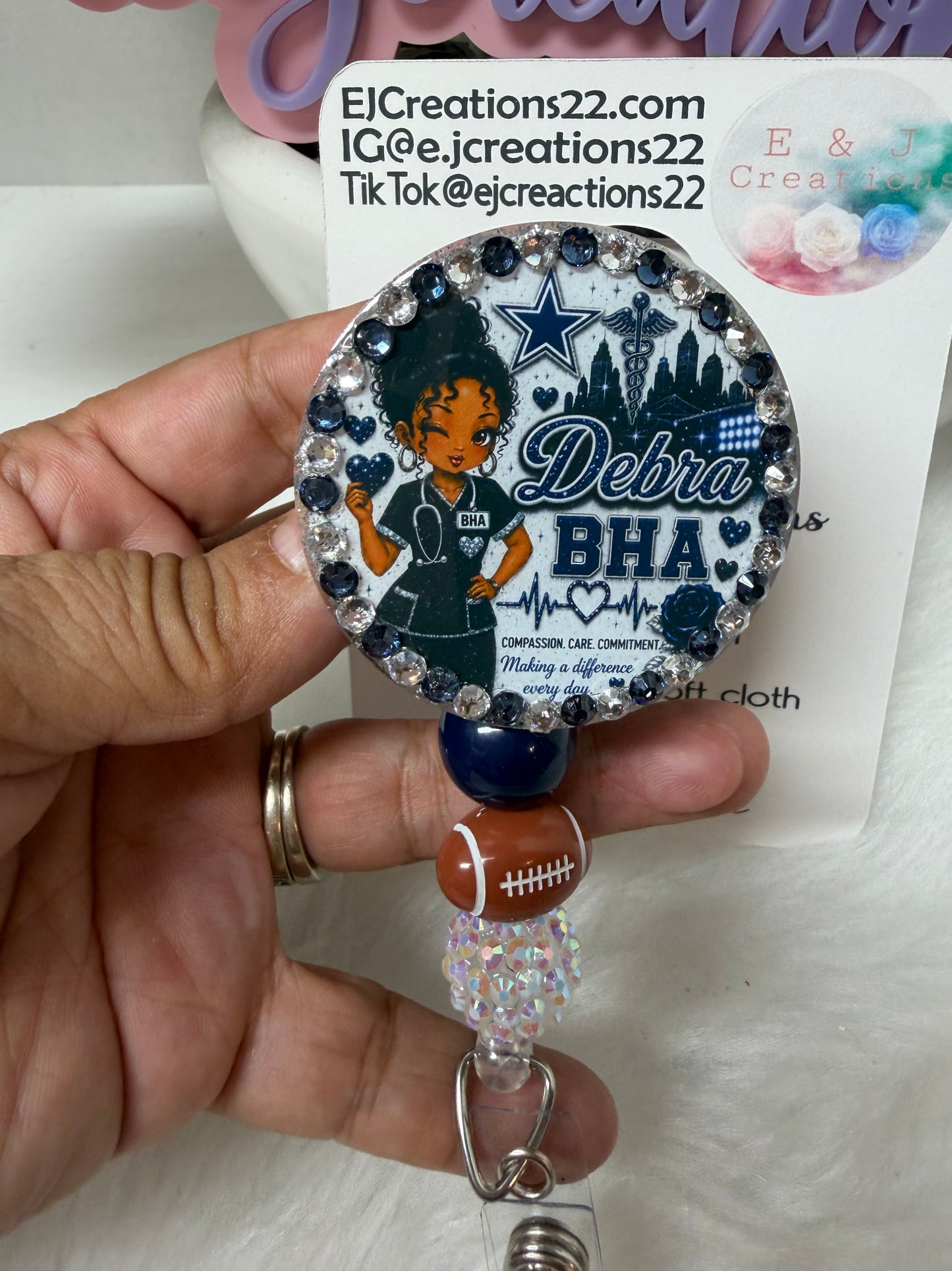 Bedazzle Eagle ID Badge Set