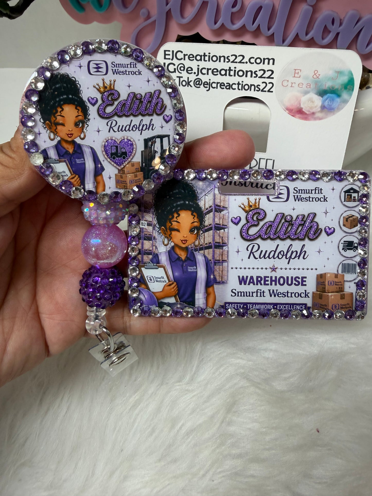 Bedazzled Warehouse ID Badge SET