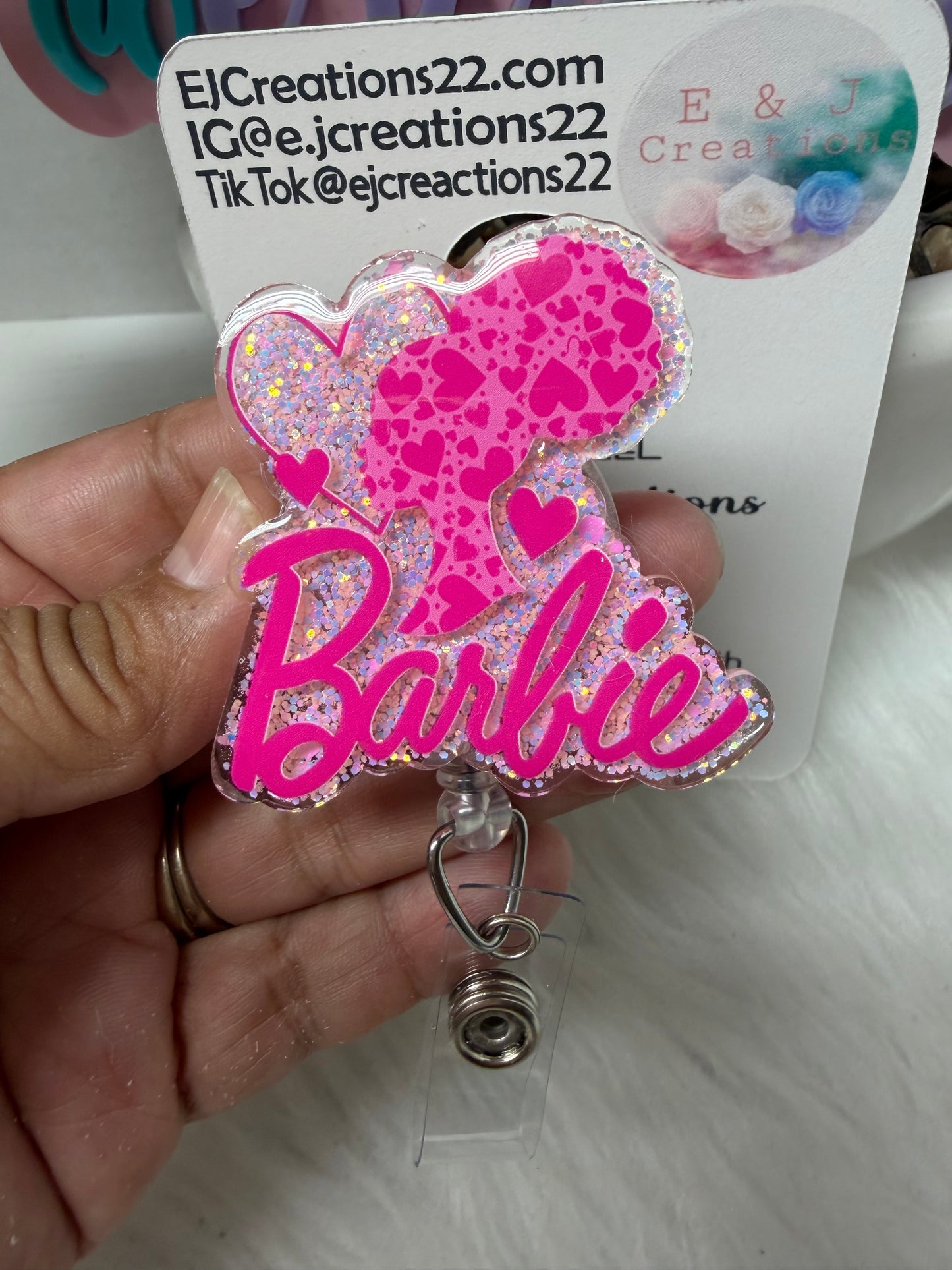 Afro Classy Doll Badge Reel