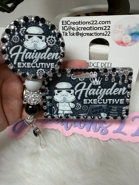 Bedazzled StormRobot ID Badge Set