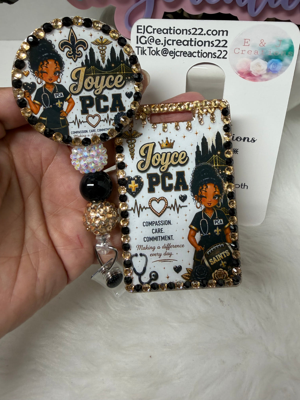 SAINT Bedazzle ID BADGE SET