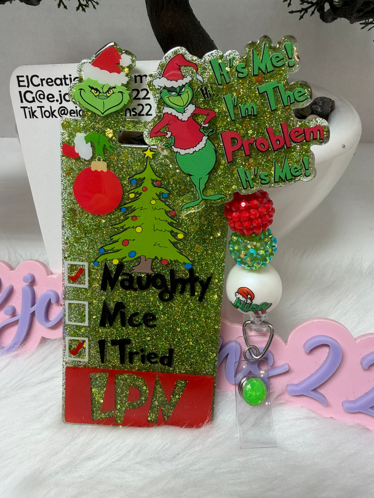NEW Grinchmas Badge  Buddy Set