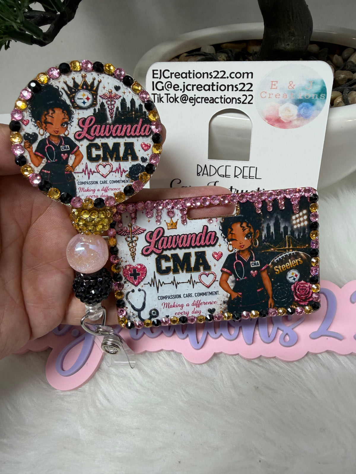 Bedazzle Stealrs ID Badge Set