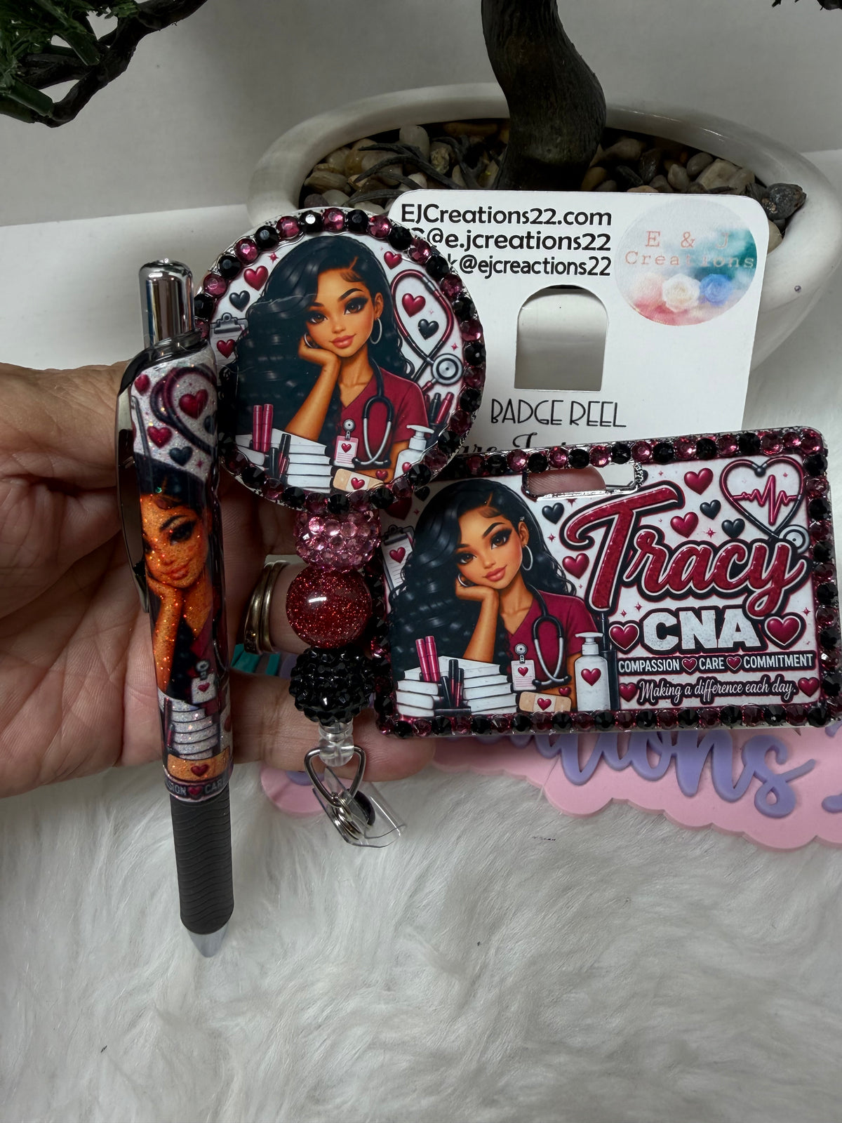 Bedazzled Name Badge