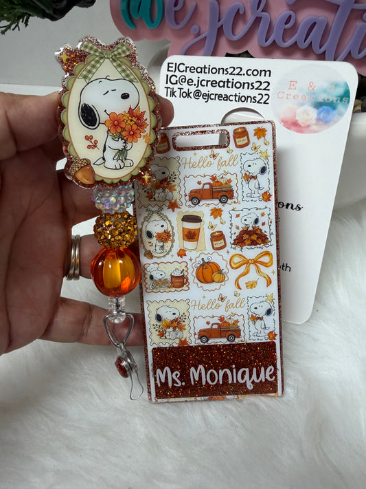 Fall Pup Badge Buddy Set