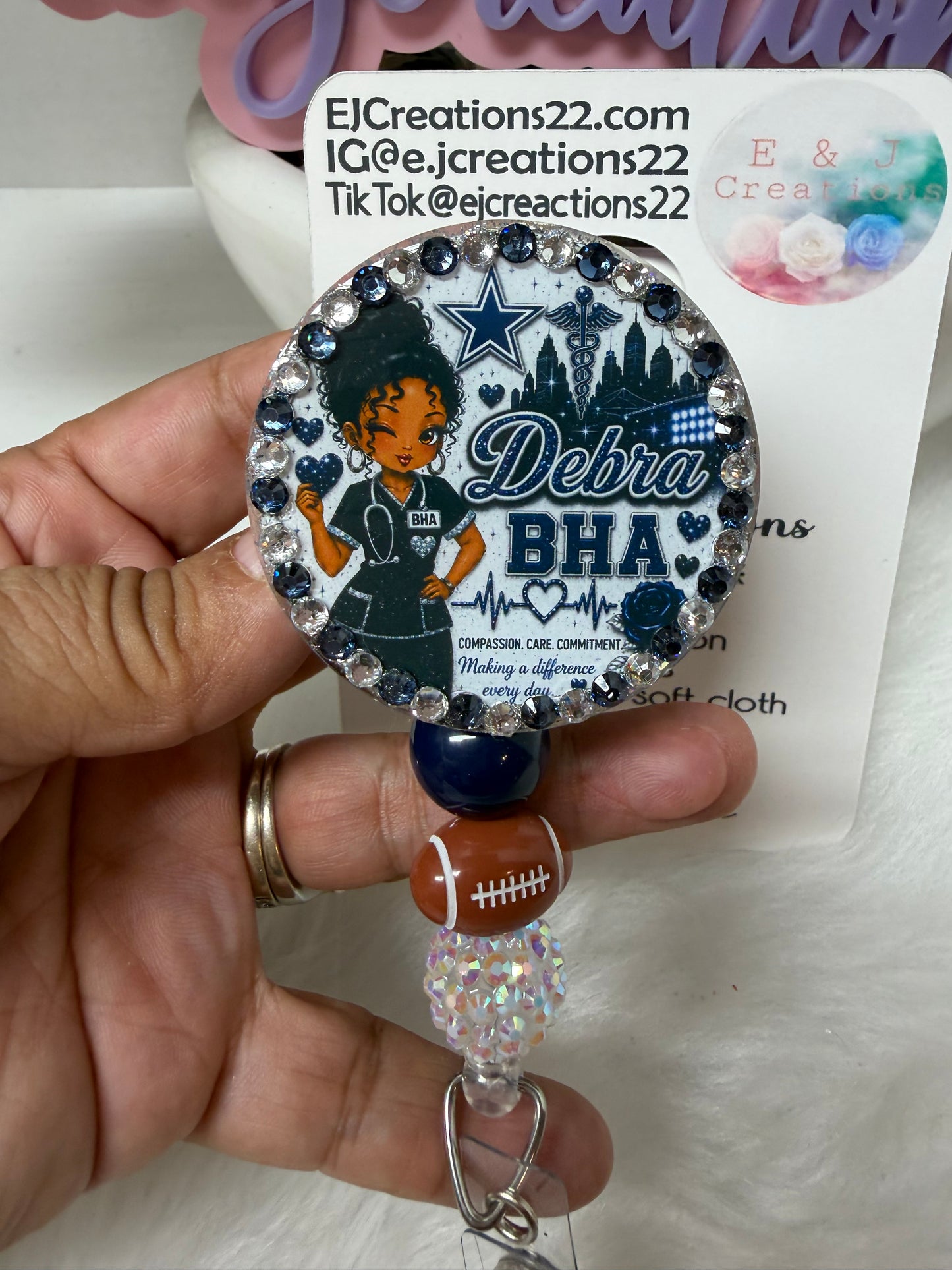 Bedazzle Eagle ID Badge Set