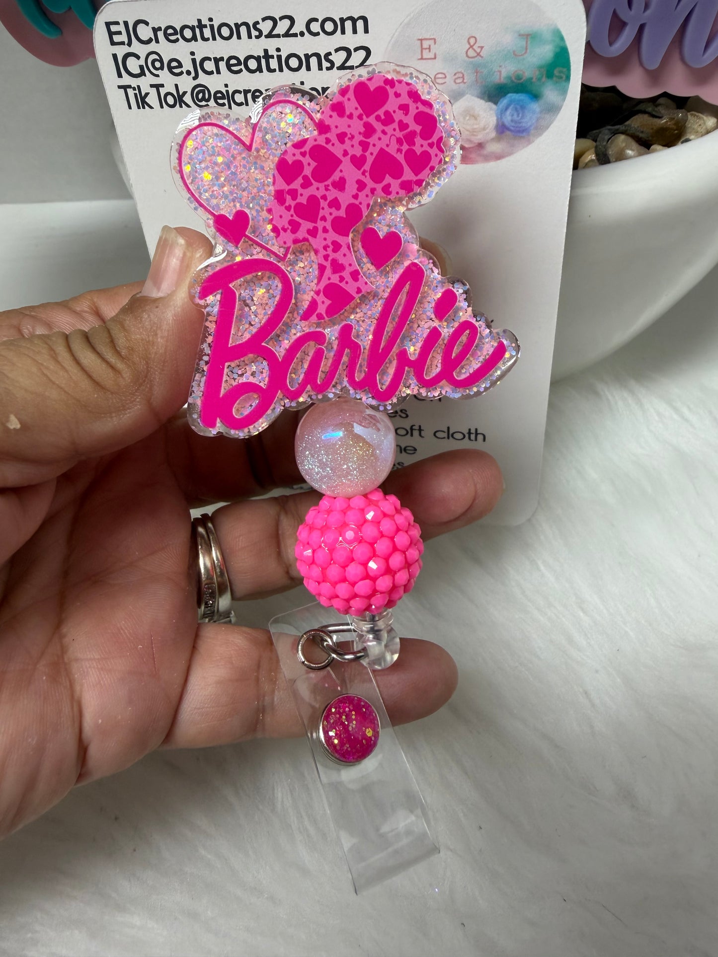 Afro Classy Doll Badge Reel