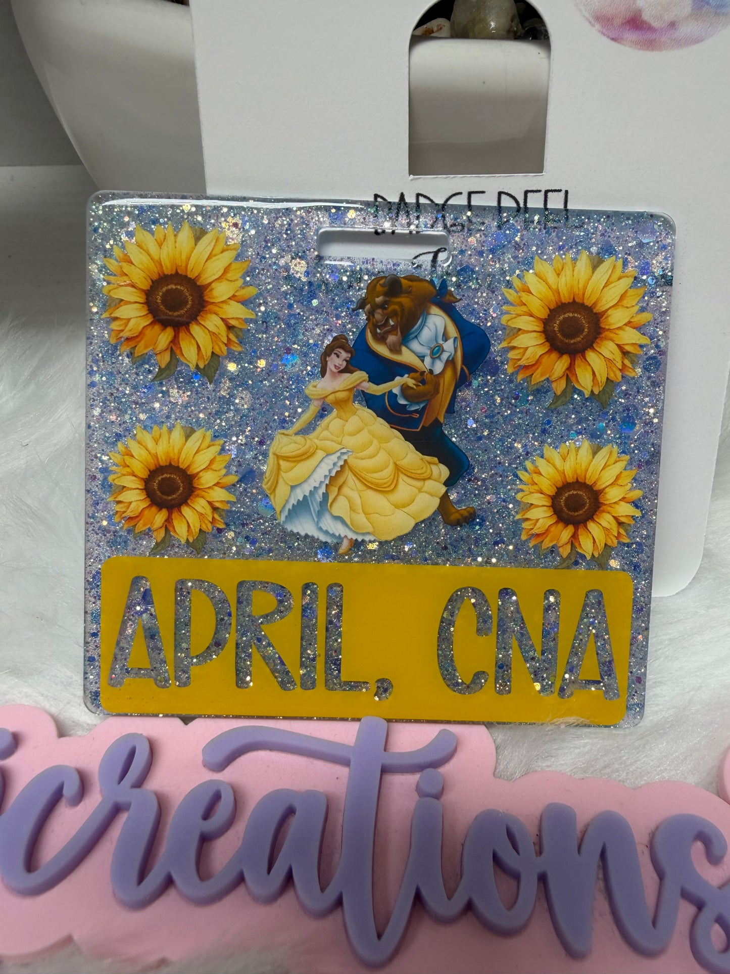 Sunflowers Beast and Beauty Badge Buddy Set