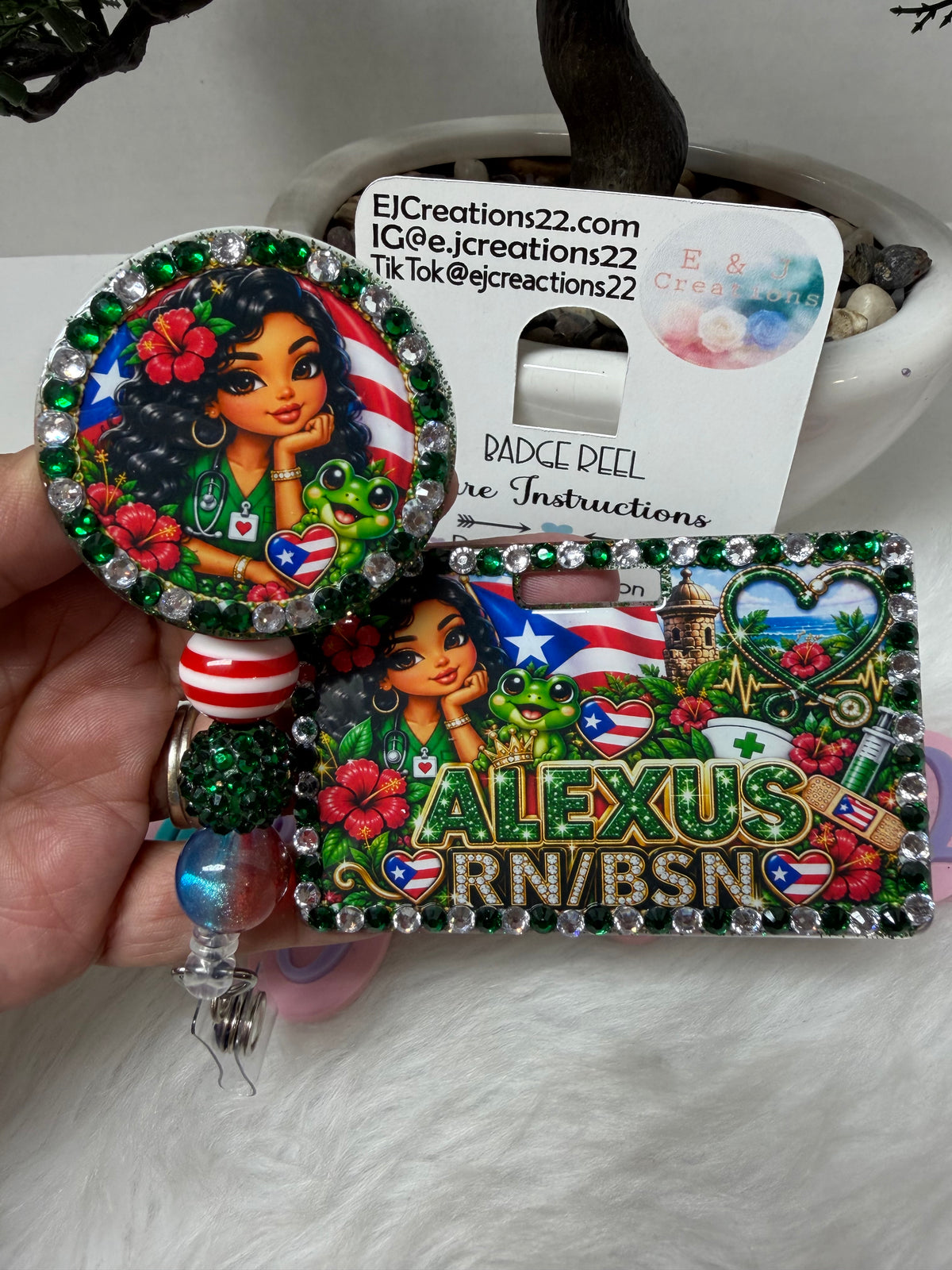 PR Bedazzled Name Badge