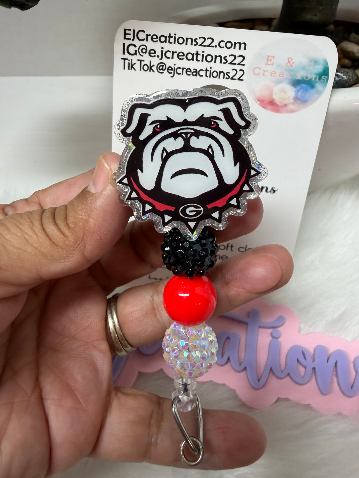 GA Bulldogs Badge Reel