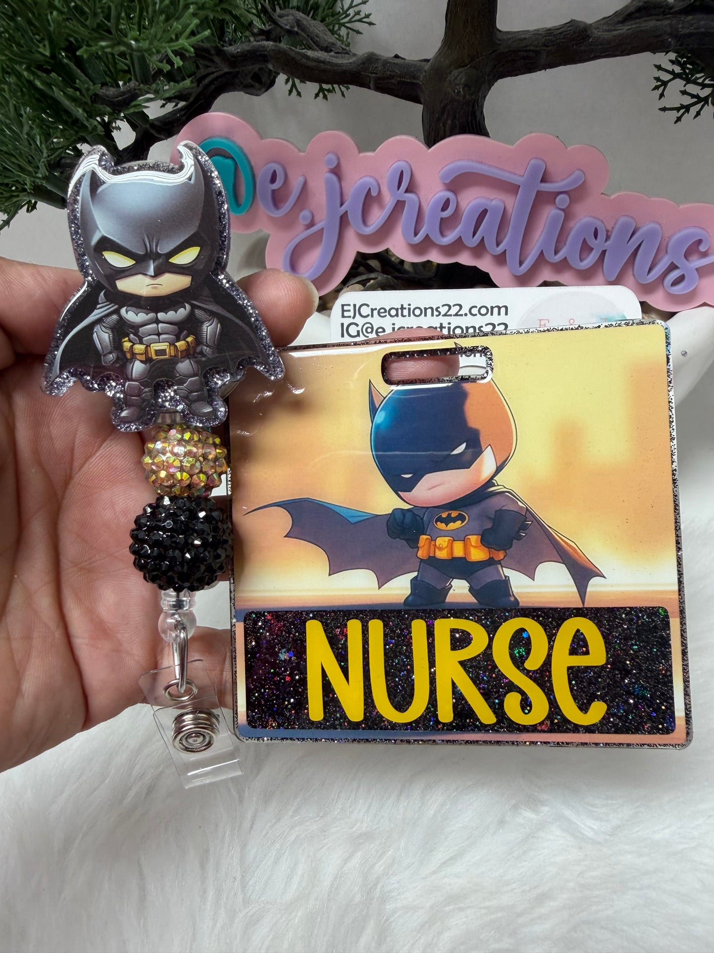 Baby Batman Badge Buddy Set